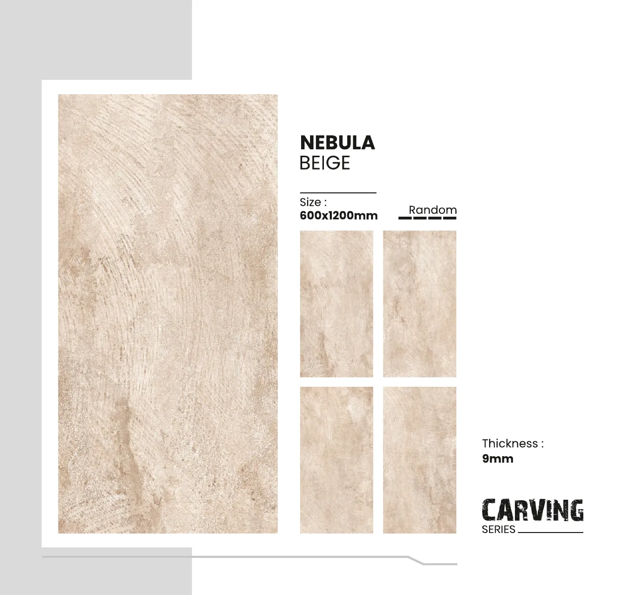 Carving Series Catalogue - Design 35 - 600x1200mm Carving