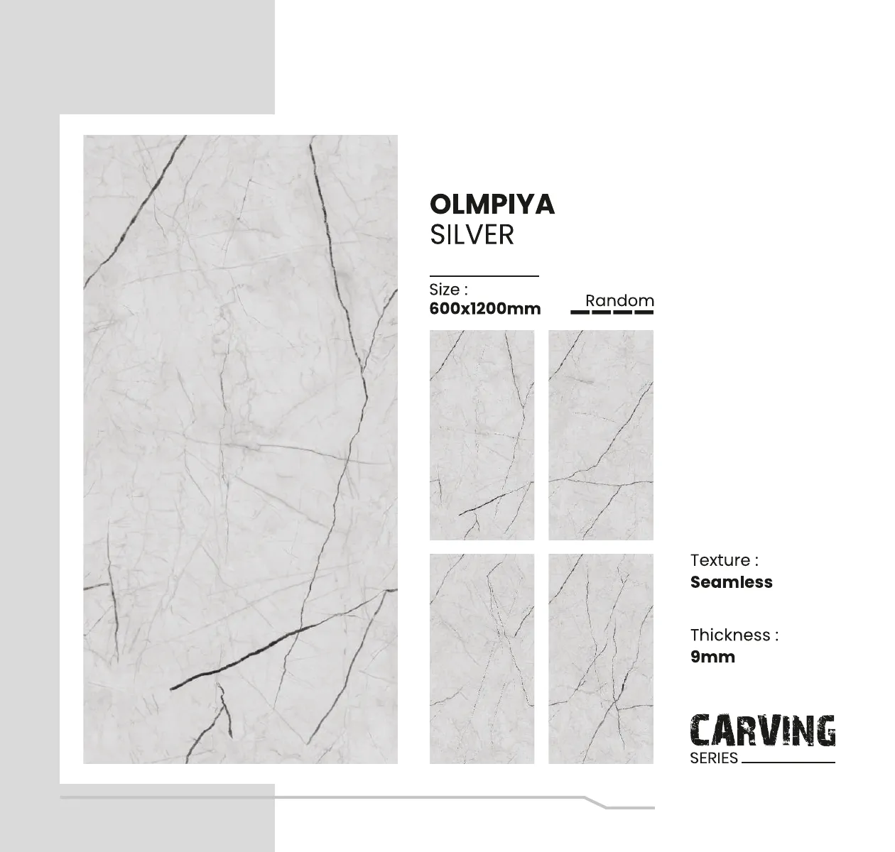 Carving Series Catalogue - Design 38 - 600x1200mm Carving