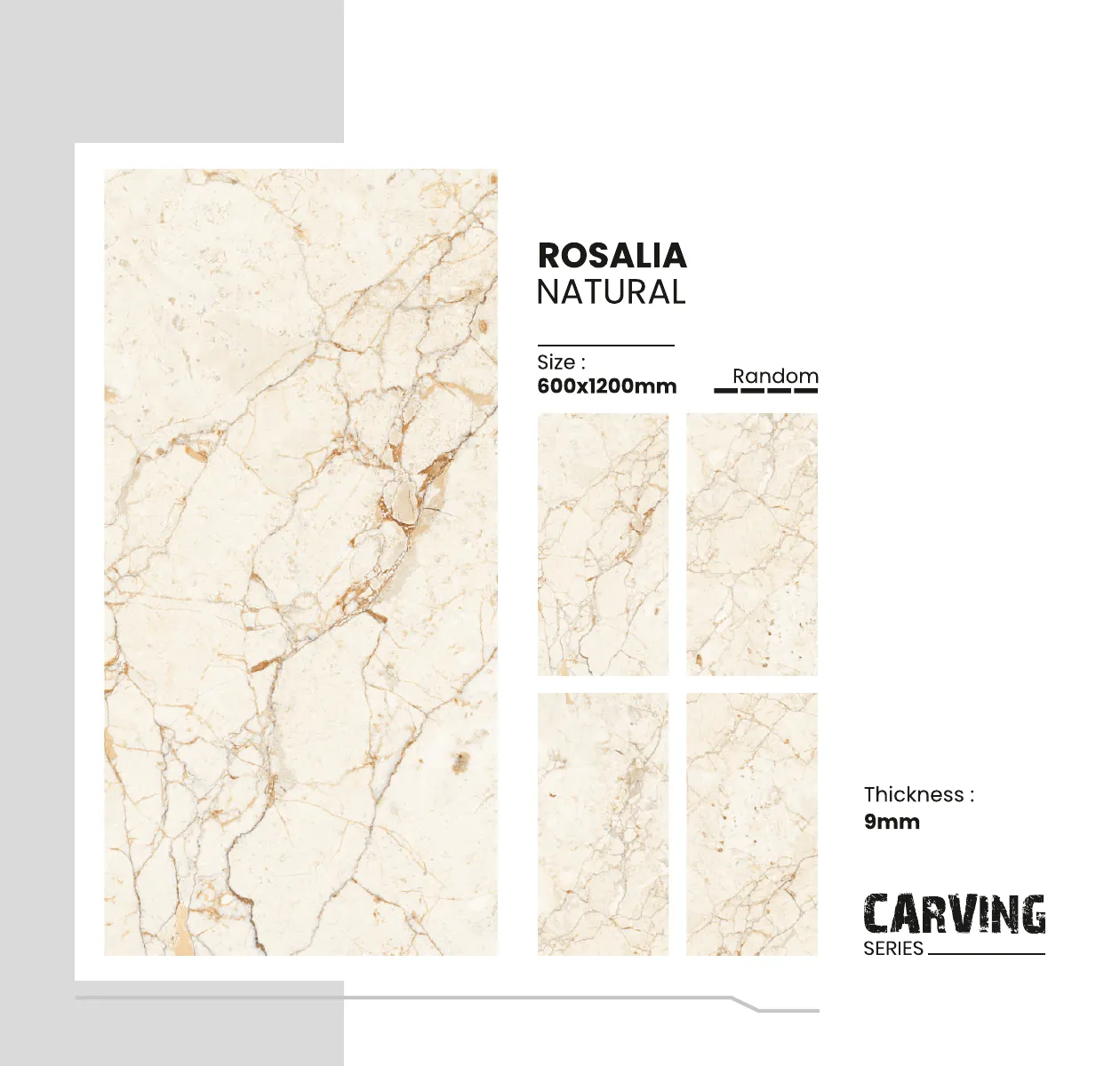 Carving Series Catalogue - Design 43 - 600x1200mm Carving