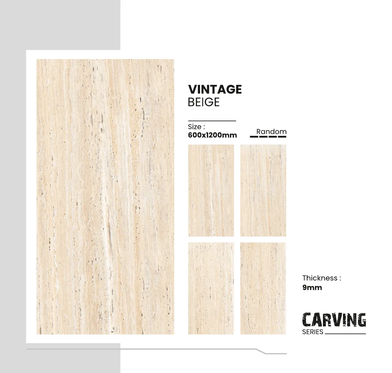 Carving Series Catalogue - Design 47 - 600x1200mm Carving