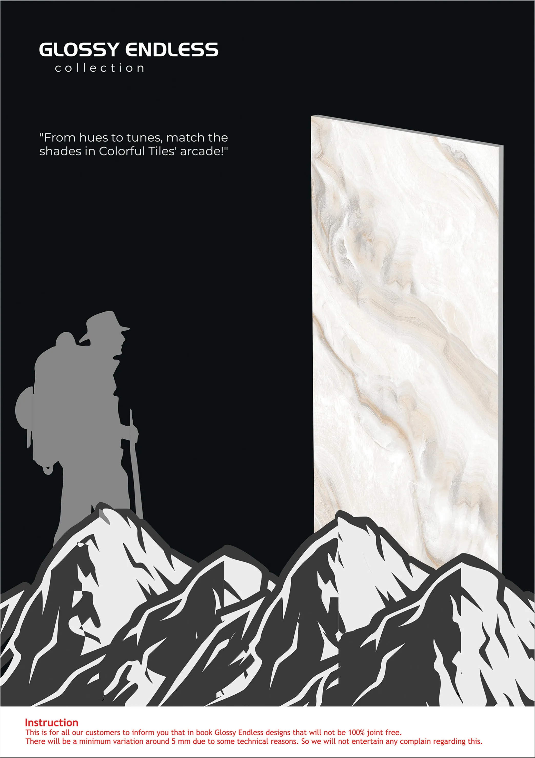 ENDLESS GLOSSY VOL 1 - Design 2 - 600x1200mm Glossy
