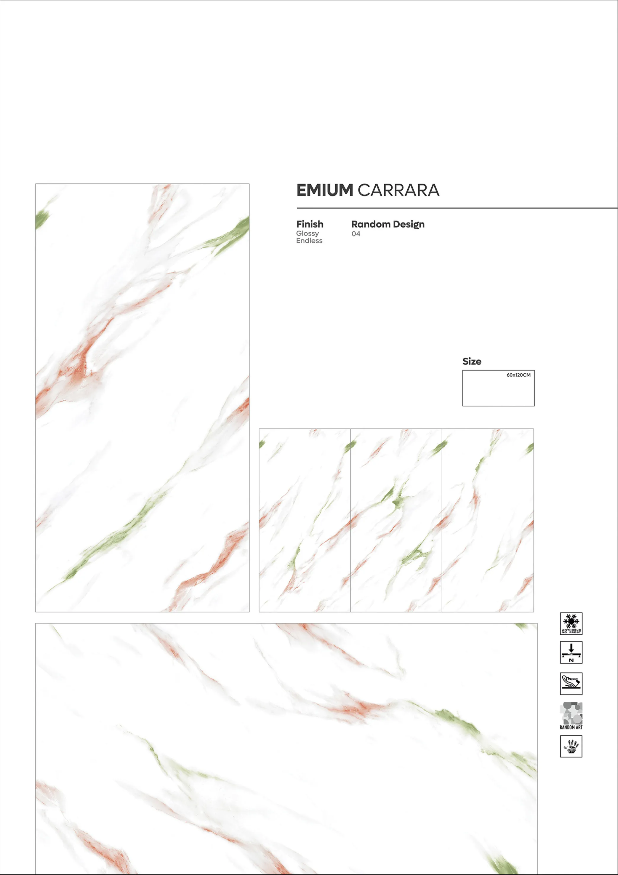 ENDLESS GLOSSY VOL 1 - Design 5 - 600x1200mm Glossy
