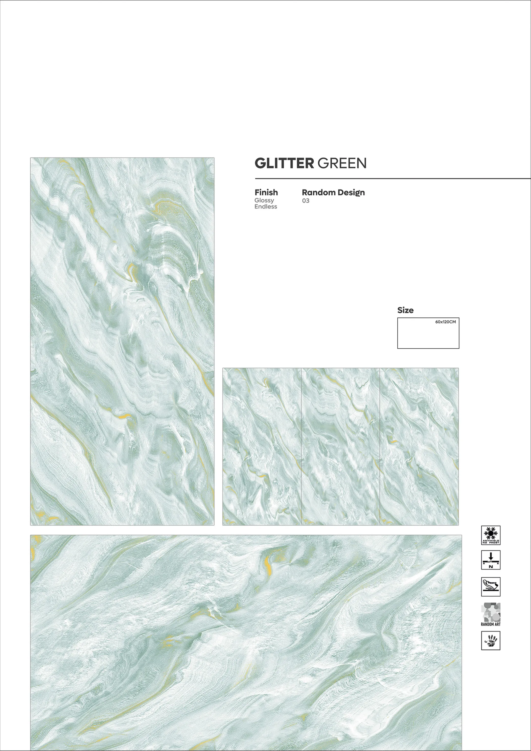 ENDLESS GLOSSY VOL 1 - Design 8 - 600x1200mm Glossy