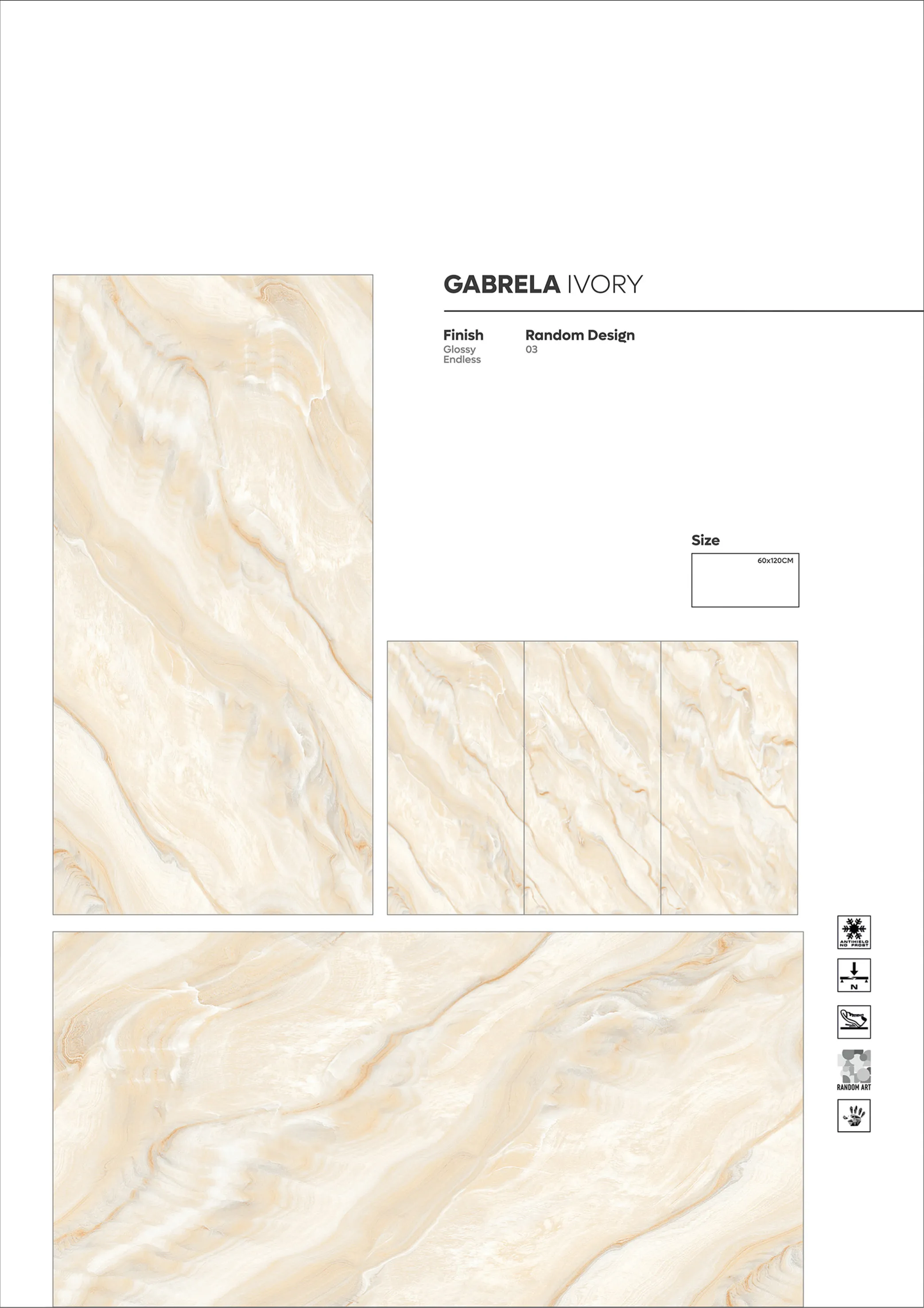 ENDLESS GLOSSY VOL 1 - Design 40 - 600x1200mm Glossy