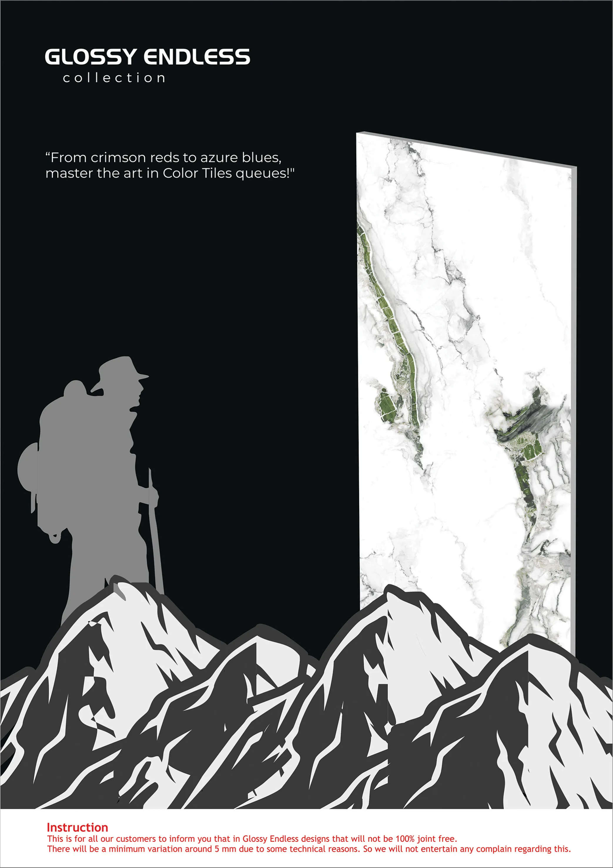 ENDLESS GLOSSY VOL 2 - Design 2 - 600x1200mm Glossy