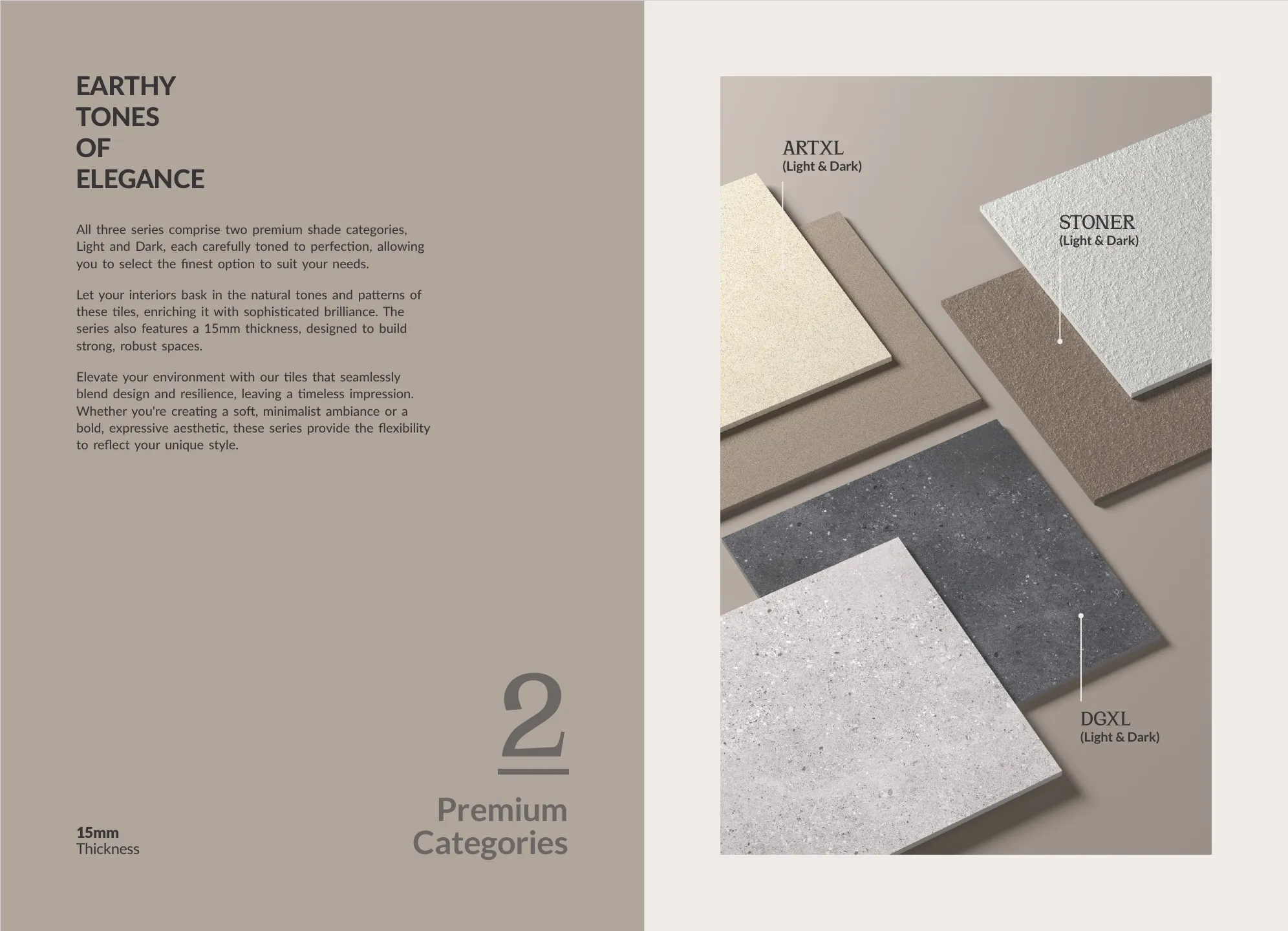Ex Artxl Stoner DGxl series 60x60cm - Design 2 - 600x1200mm Glossy