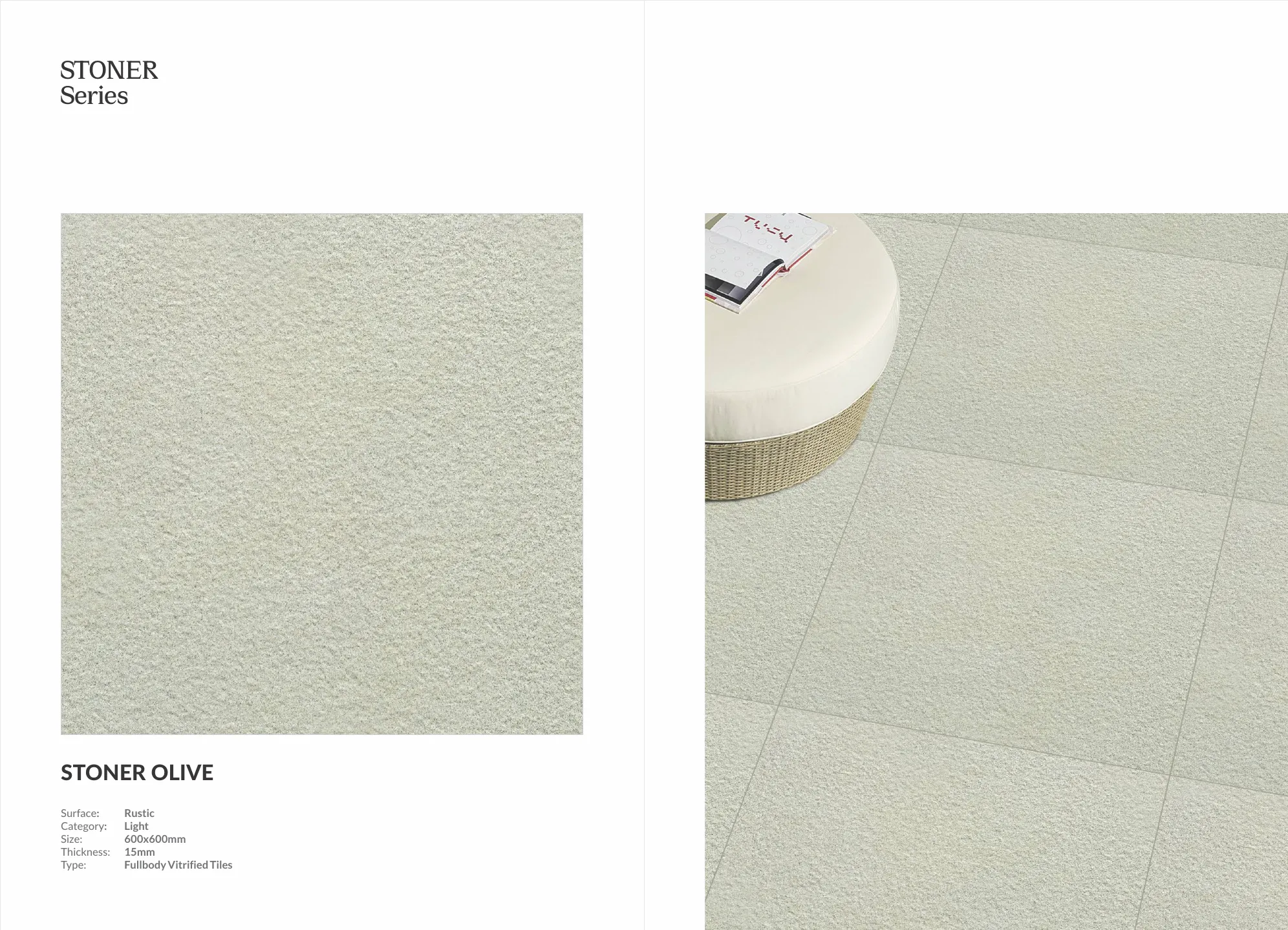 Ex Artxl Stoner DGxl series 60x60cm - Design 37 - 600x1200mm Glossy