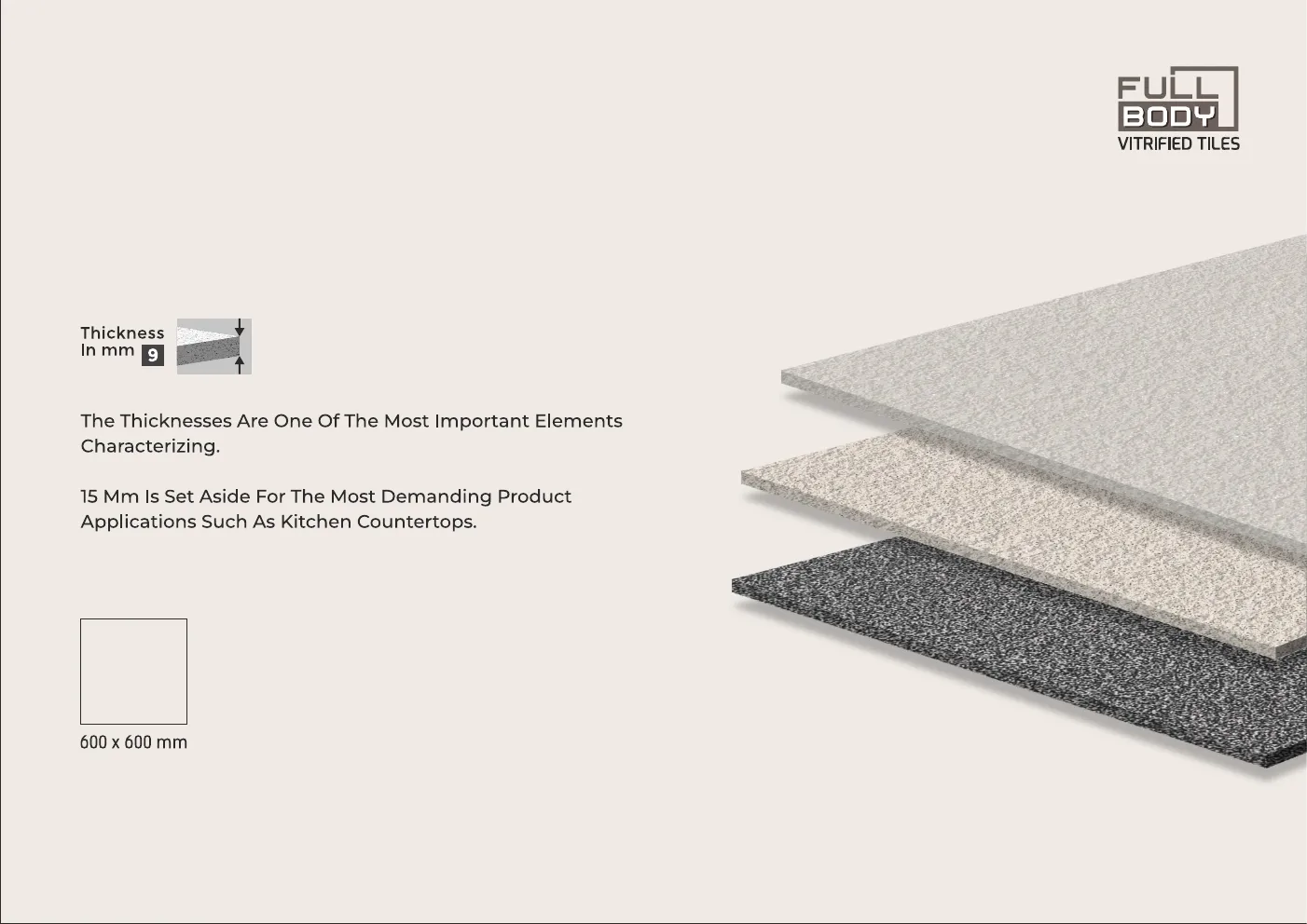 Ex BLAST SANDY SERIES 600x600 9mm rustic - Design 1 - 600x600mm Rustic