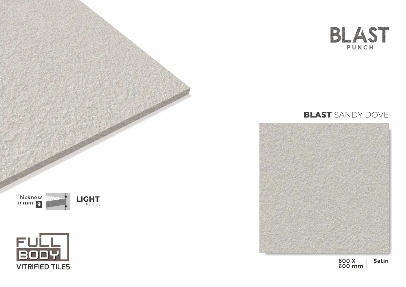 Ex BLAST SANDY SERIES 600x600 9mm rustic - Design 4 - 600x600mm Rustic