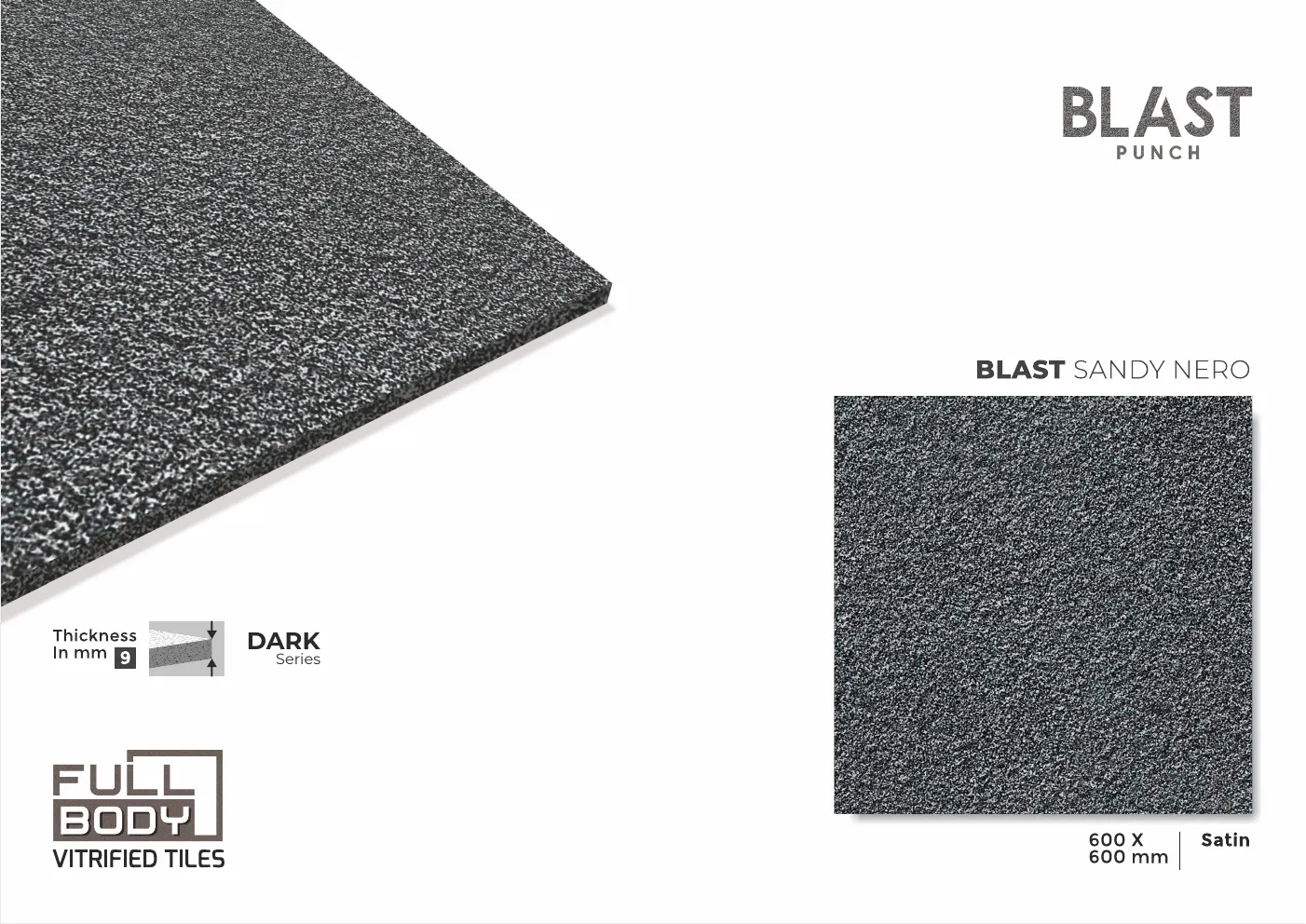 Ex BLAST SANDY SERIES 600x600 9mm rustic - Design 8 - 600x600mm Rustic