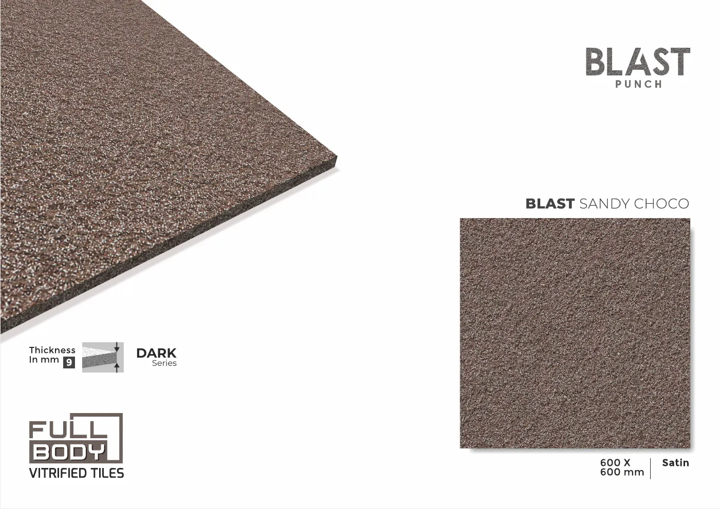 Ex BLAST SANDY SERIES 600x600 9mm rustic - Design 10 - 600x600mm Rustic