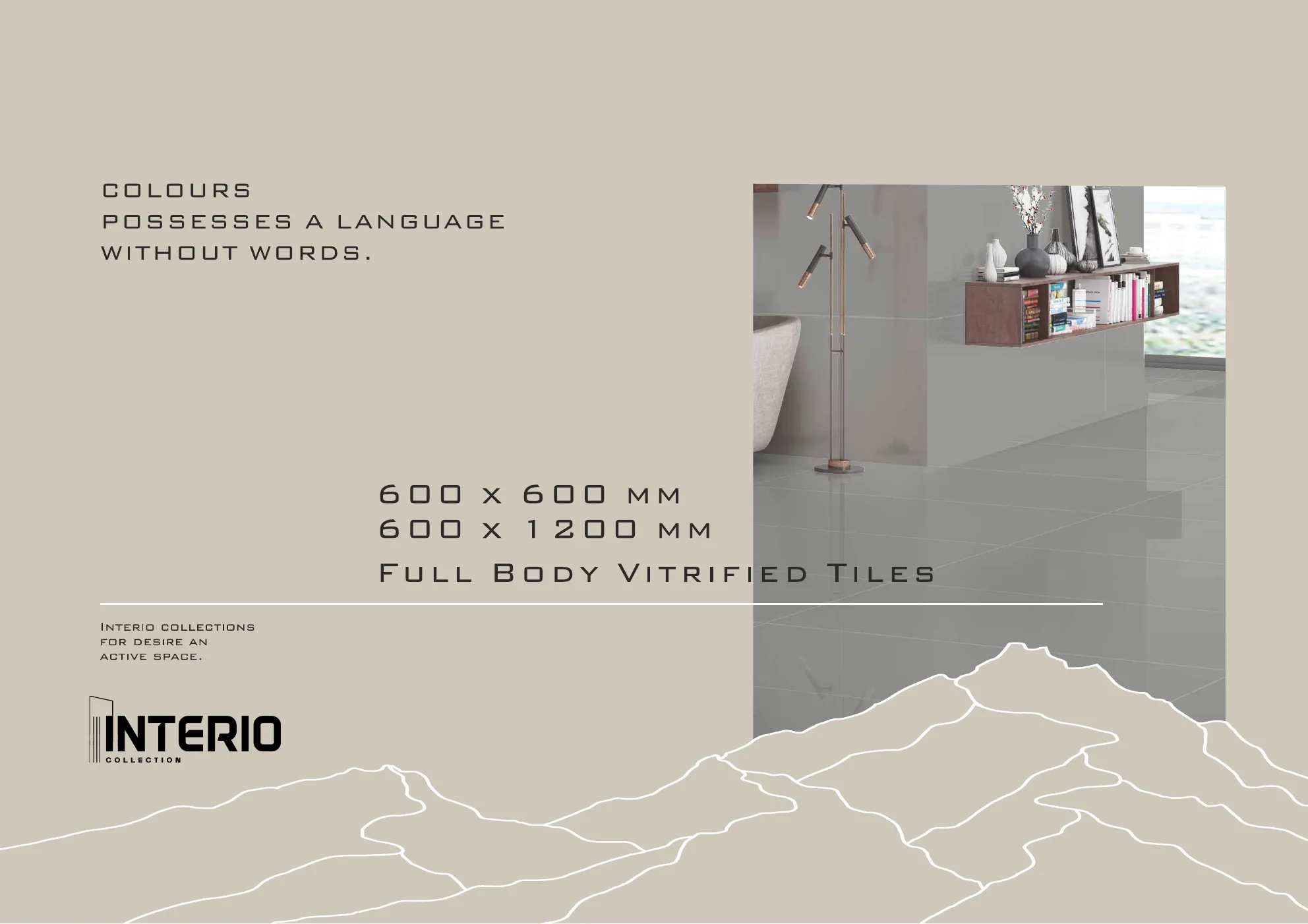Ex Interio collection 600x600,600x1200 9mm - Design 2 - 600x1200mm Glossy