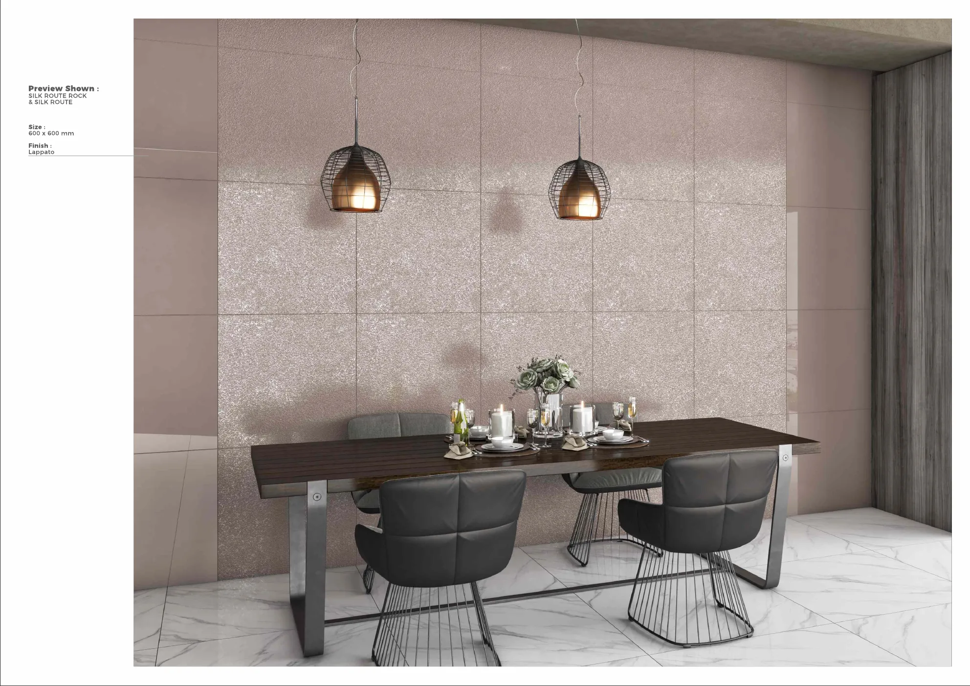 Ex Lappato surface 600x600 9mm - Design 8 - 600x600mm Lappato