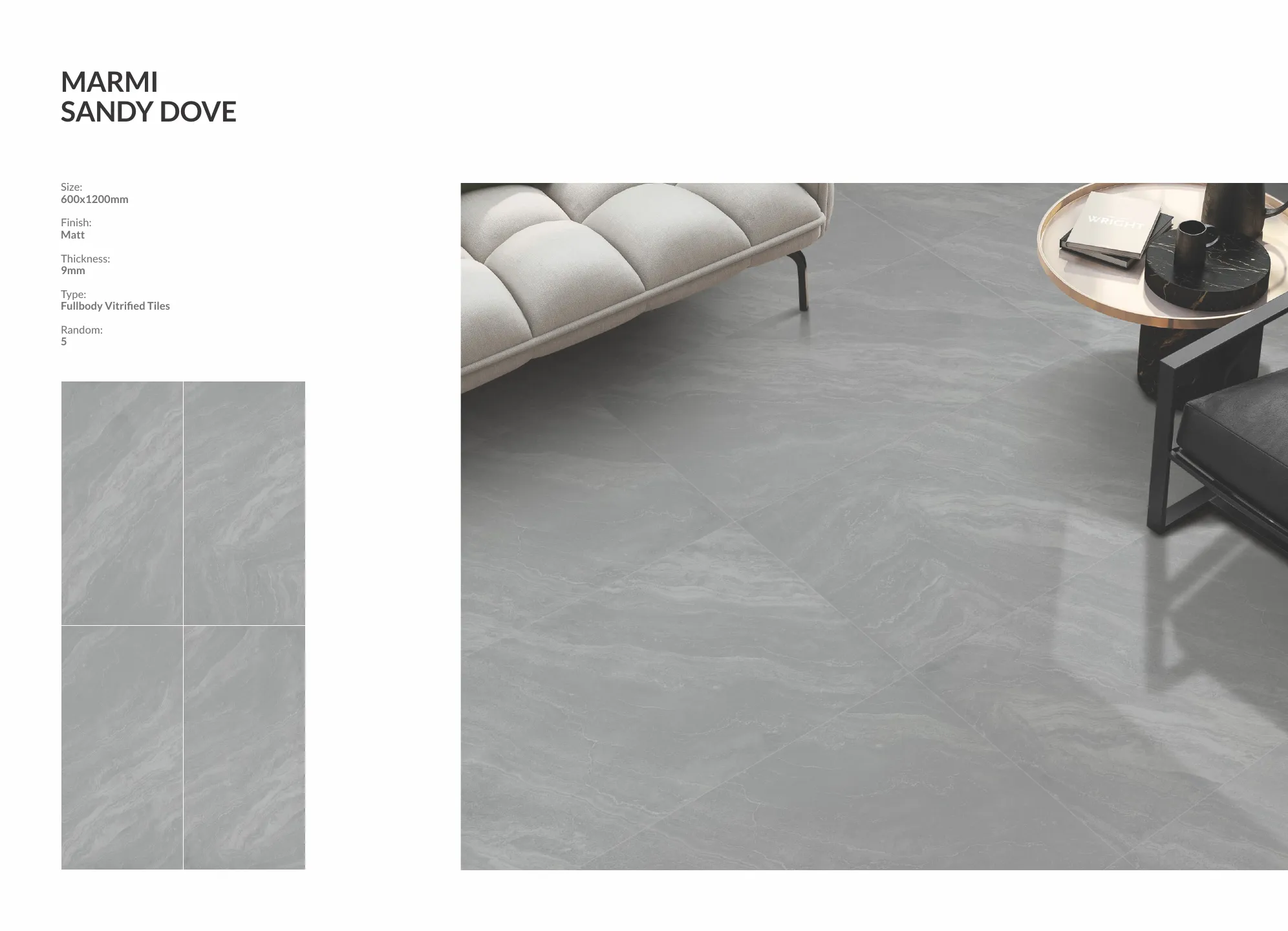 Ex marmi fullbody+digital matt 600x1200 9mm - Design 8 - 600x1200mm Matt