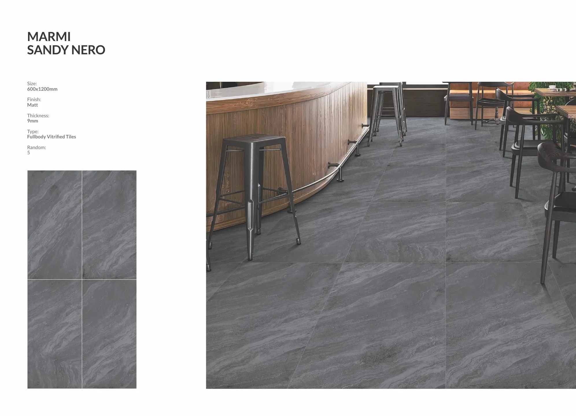 Ex marmi fullbody+digital matt 600x1200 9mm - Design 12 - 600x1200mm Matt
