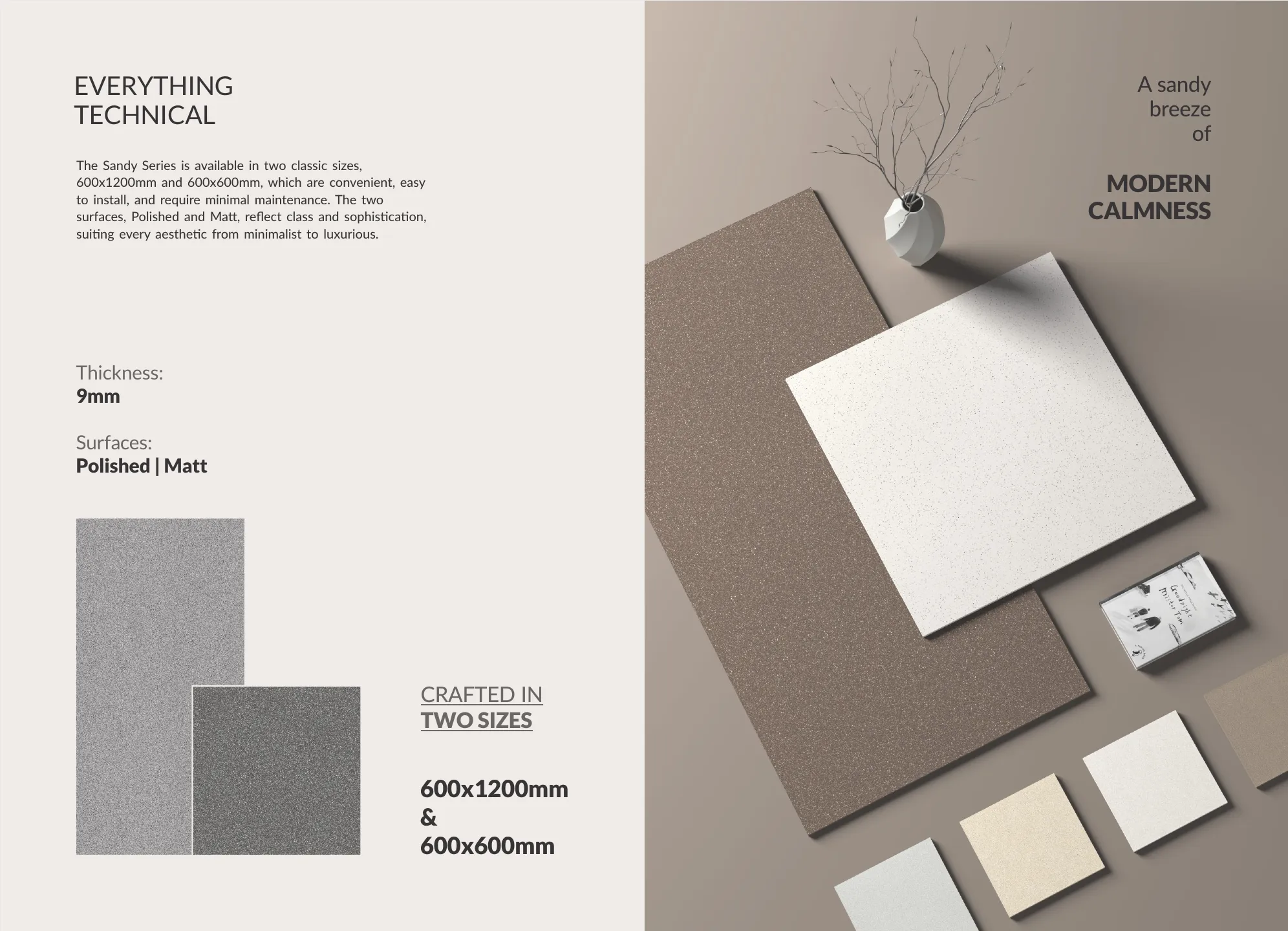 Ex sandy series 60x120cm,60x60cm - Design 3 - 600x1200mm Sandy