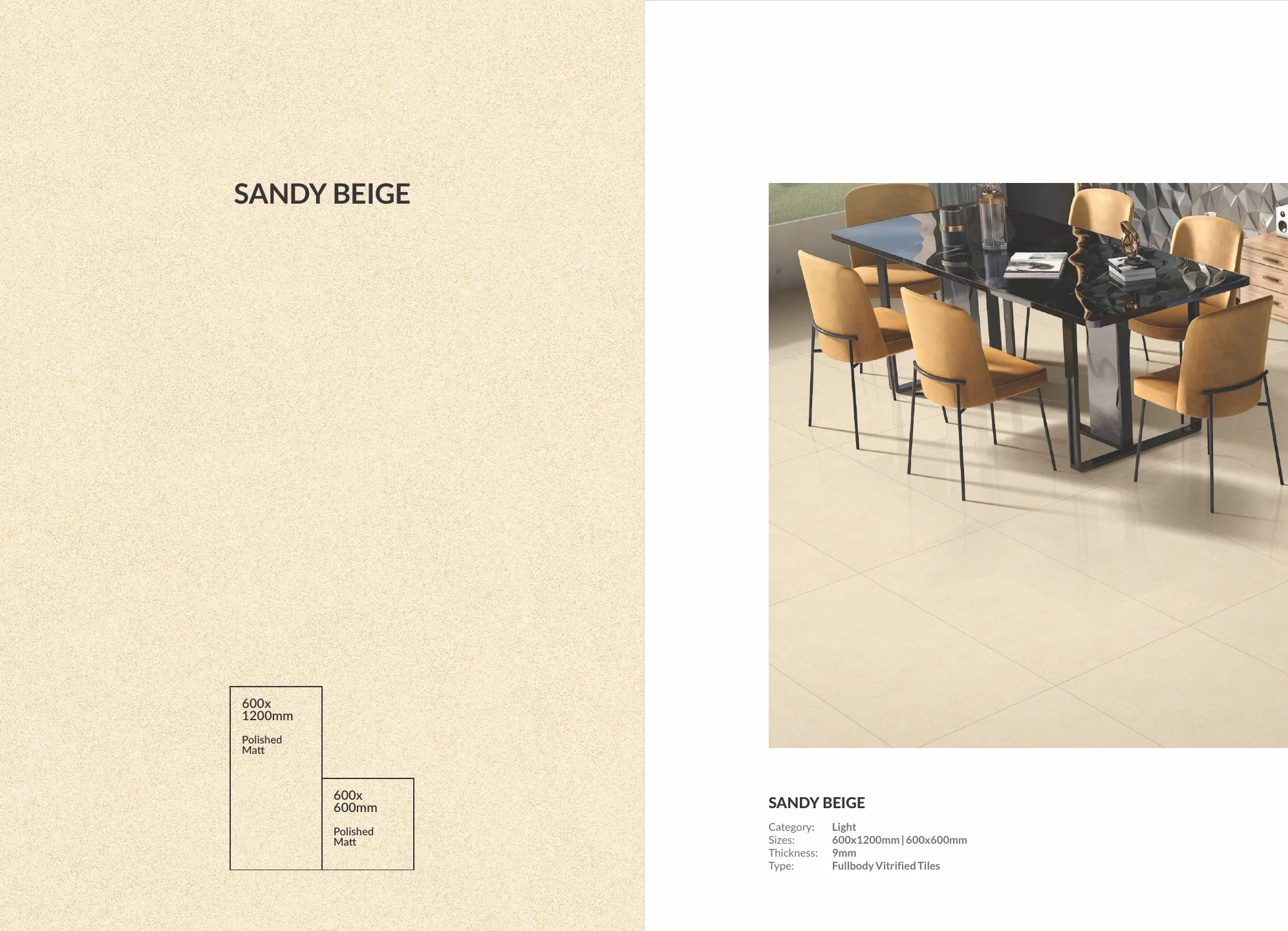 Ex sandy series 60x120cm,60x60cm - Design 9 - 600x1200mm Sandy