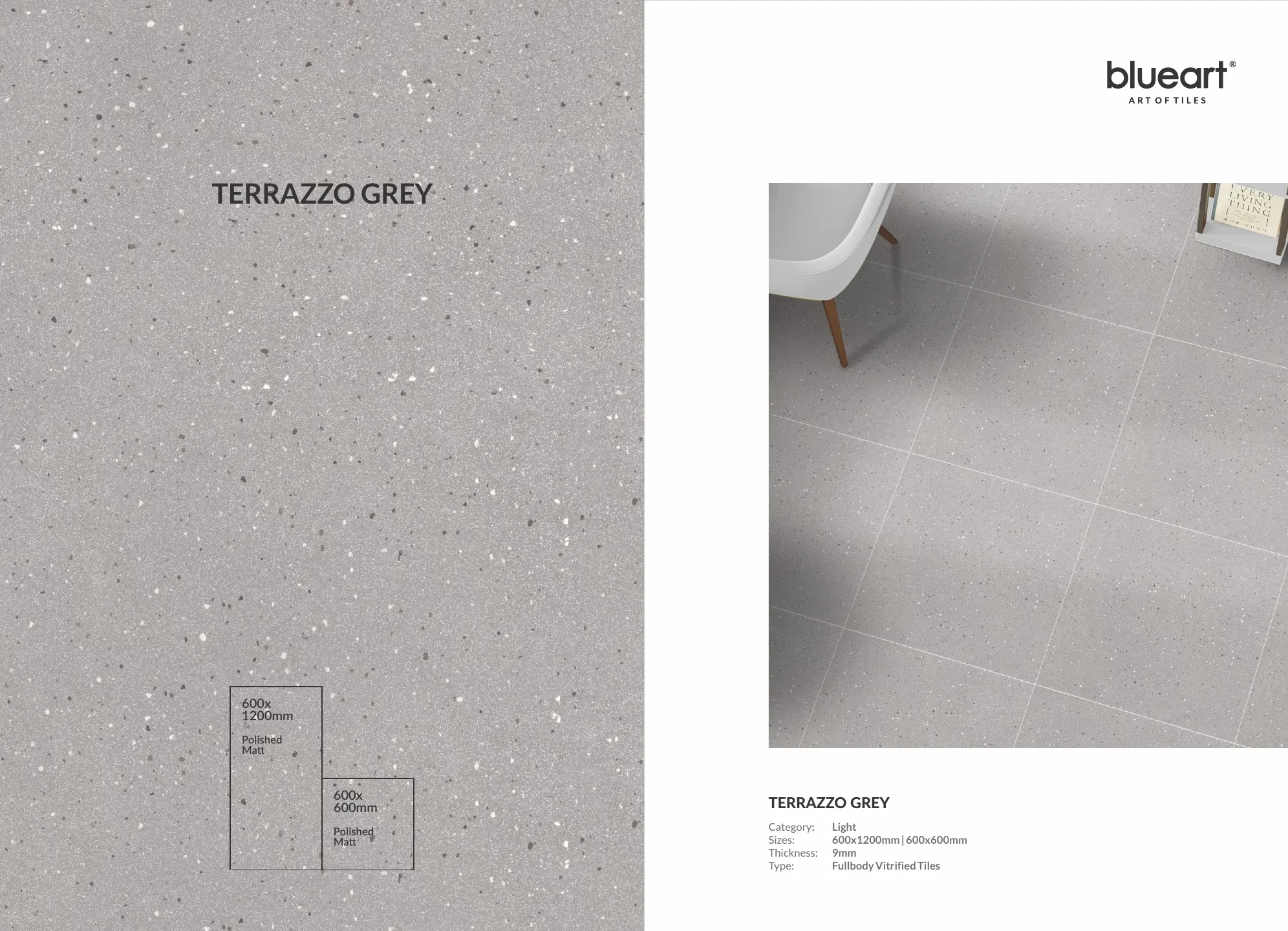Ex terrazzo series 60x120cm 60x60cm - Design 7 - 600x1200mm Terrazzo