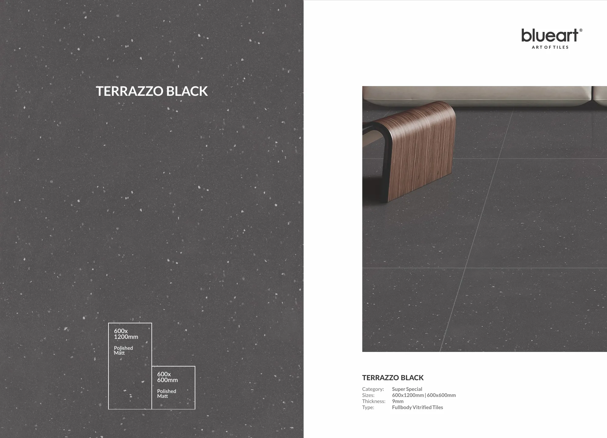 Ex terrazzo series 60x120cm 60x60cm - Design 9 - 600x1200mm Terrazzo