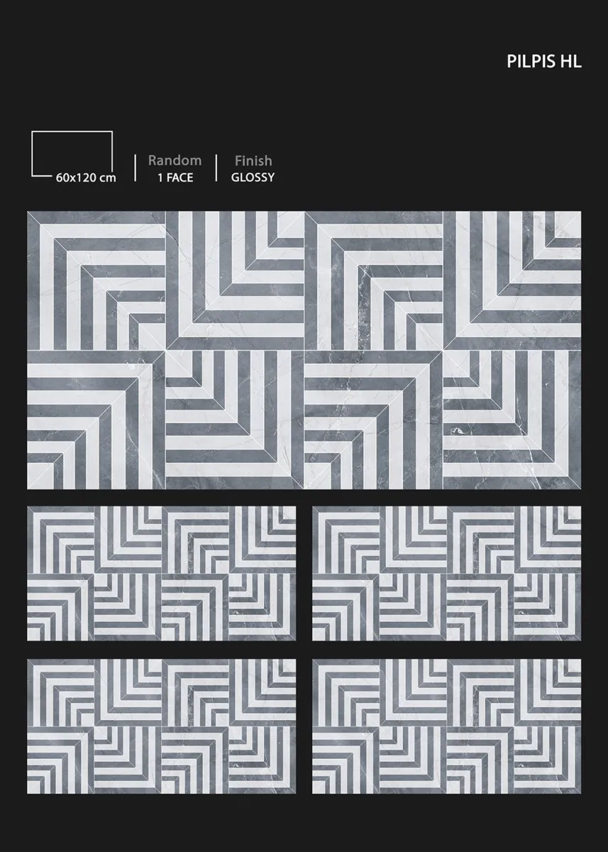 GLOSSY 60X120cm - Design 70 - 600x1200mm Glossy