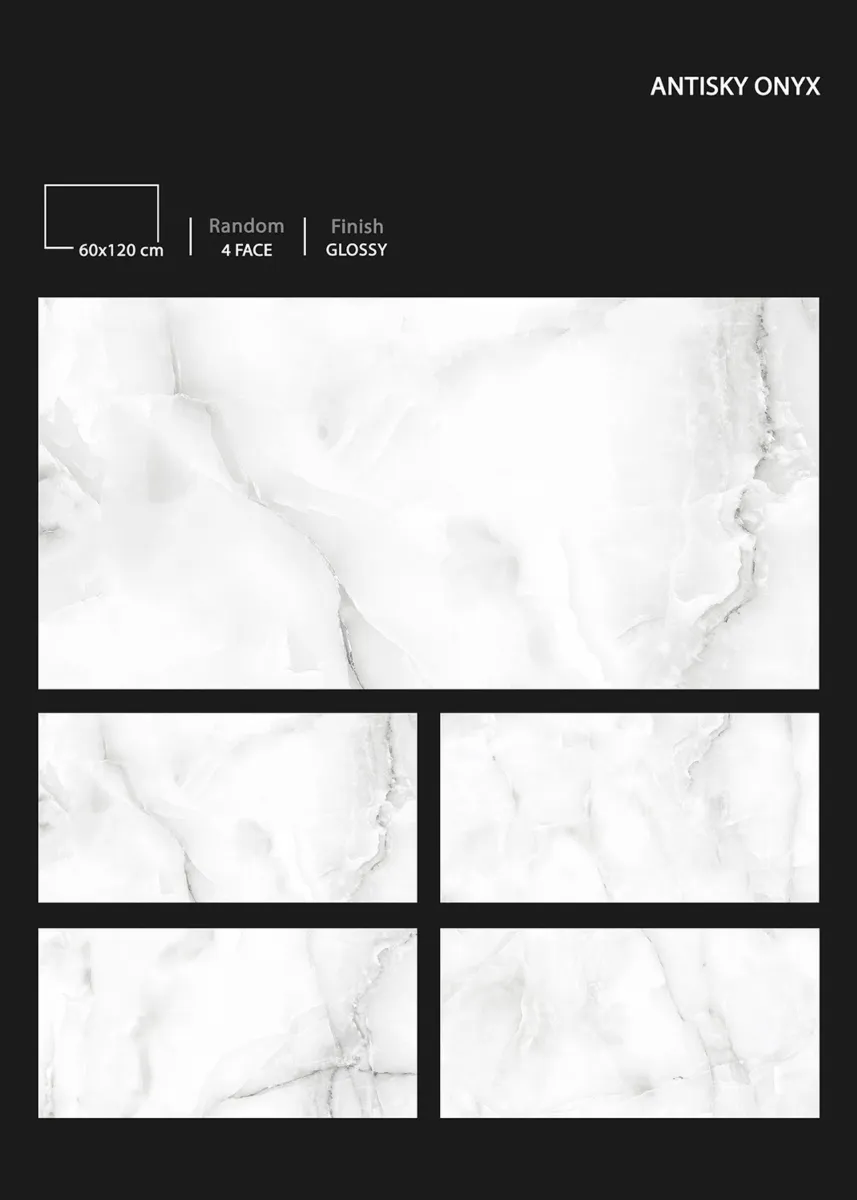 GLOSSY 60X120cm - Design 80 - 600x1200mm Glossy