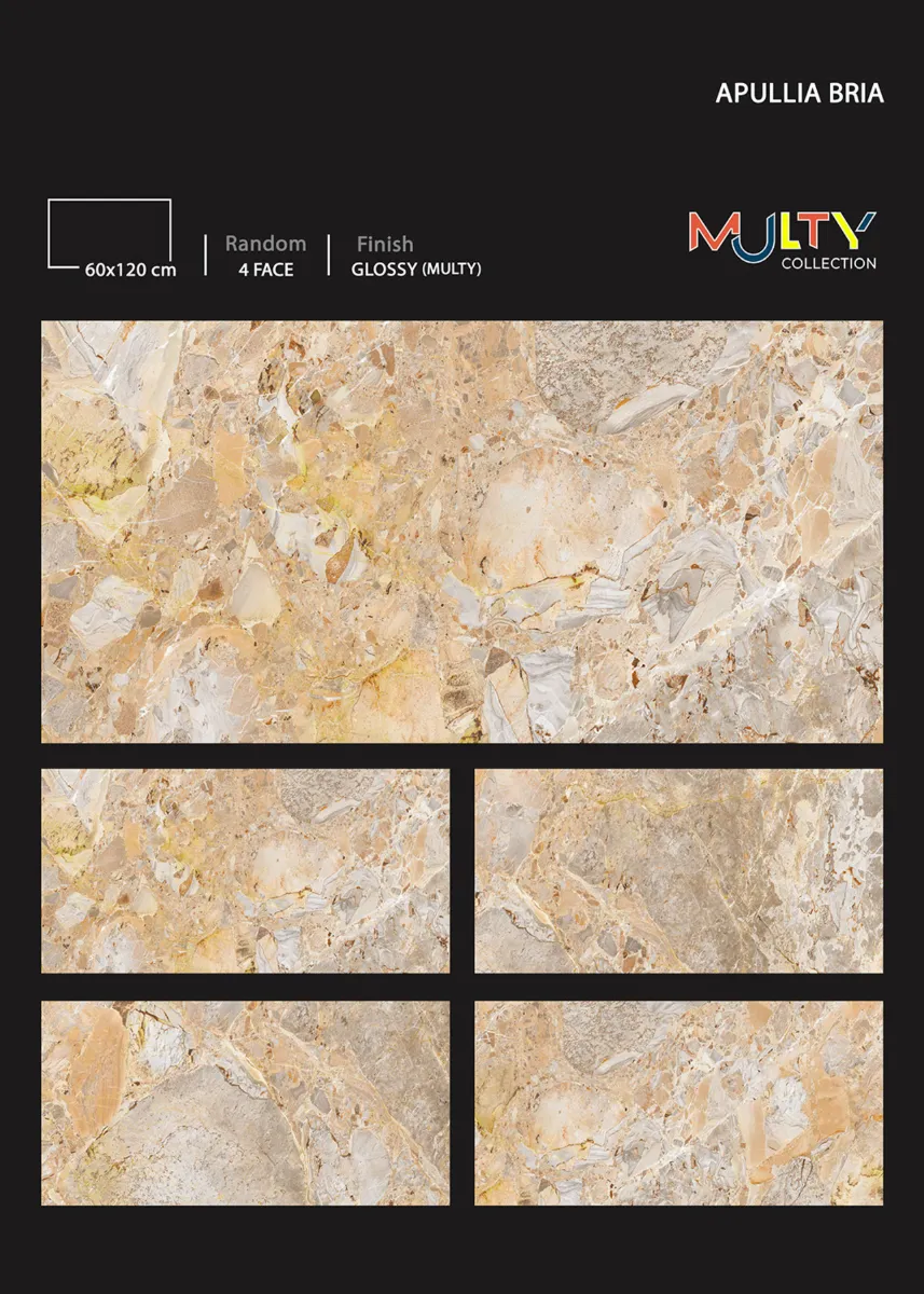 GLOSSY MULTY 60X120cm - Design 1 - 600x1200mm Glossy