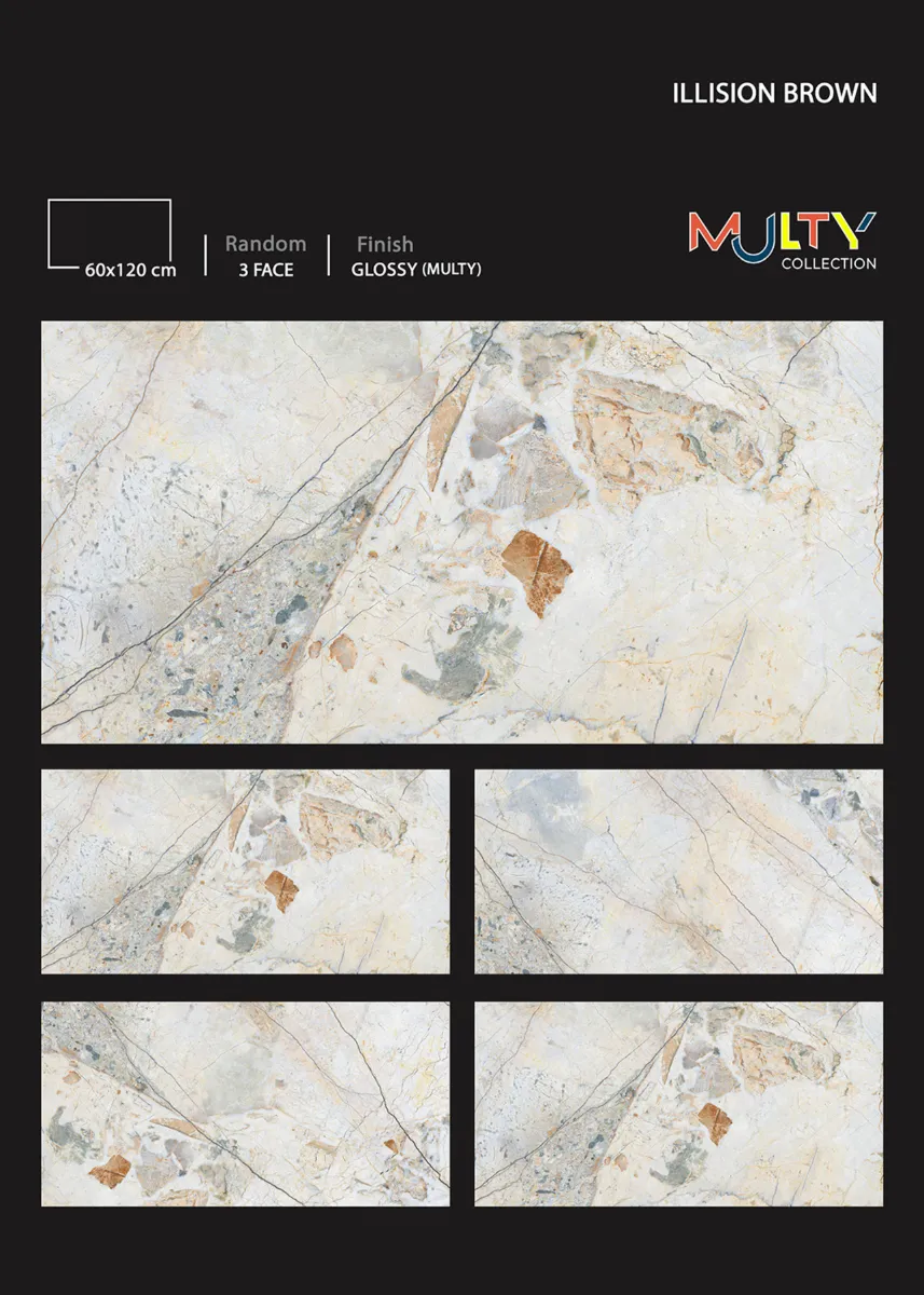 GLOSSY MULTY 60X120cm - Design 4 - 600x1200mm Glossy