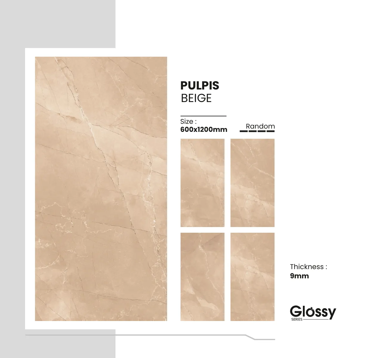Glossy Series Catalogue - Design 122 - 600x1200mm Glossy