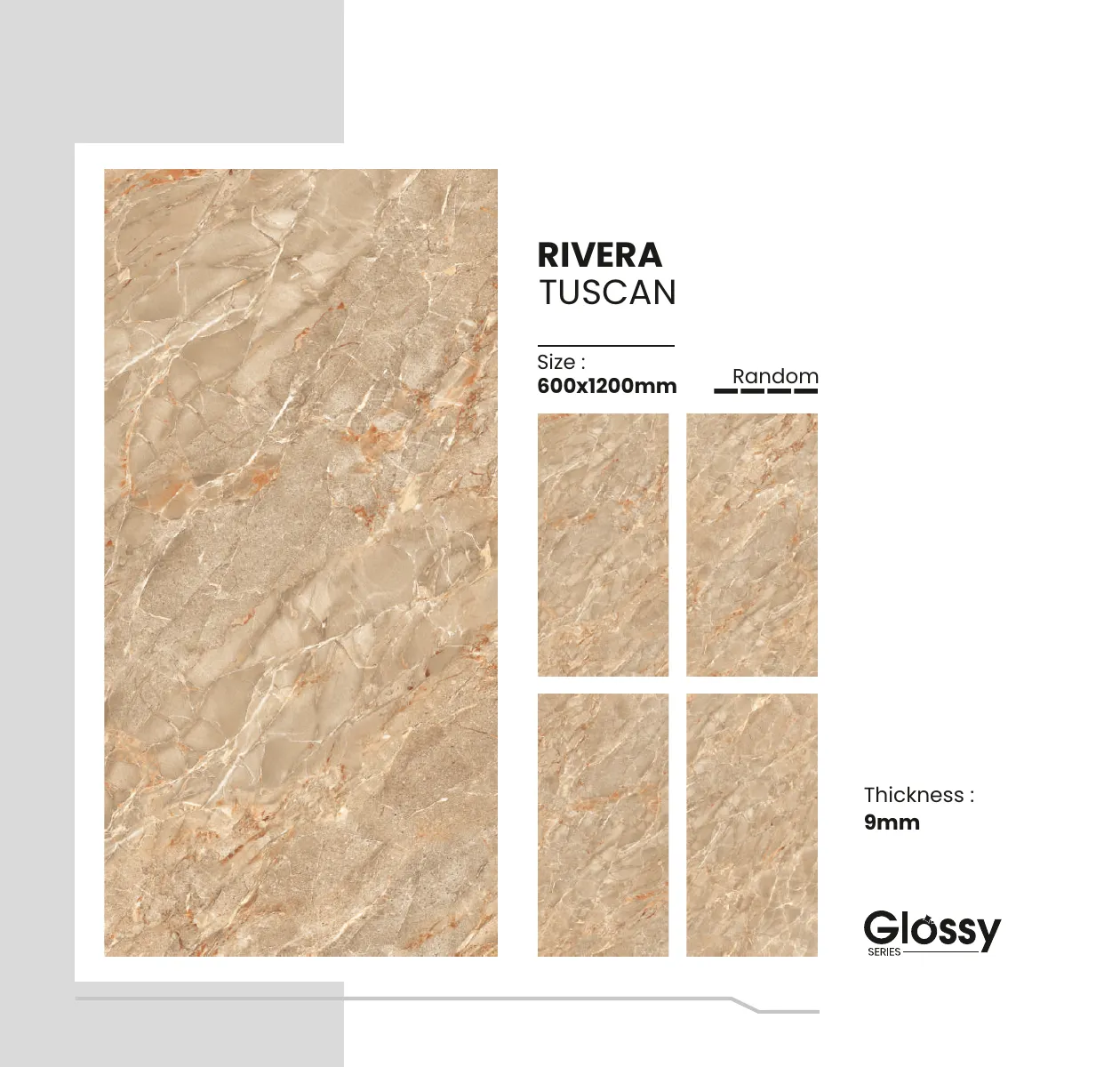 Glossy Series Catalogue - Design 133 - 600x1200mm Glossy