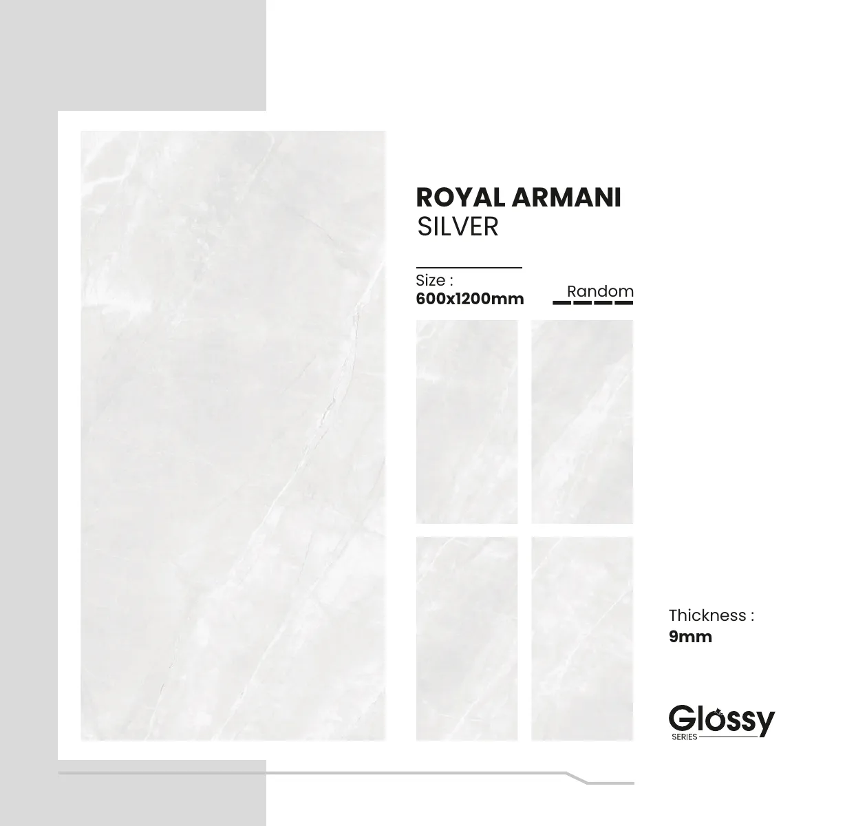 Glossy Series Catalogue - Design 136 - 600x1200mm Glossy
