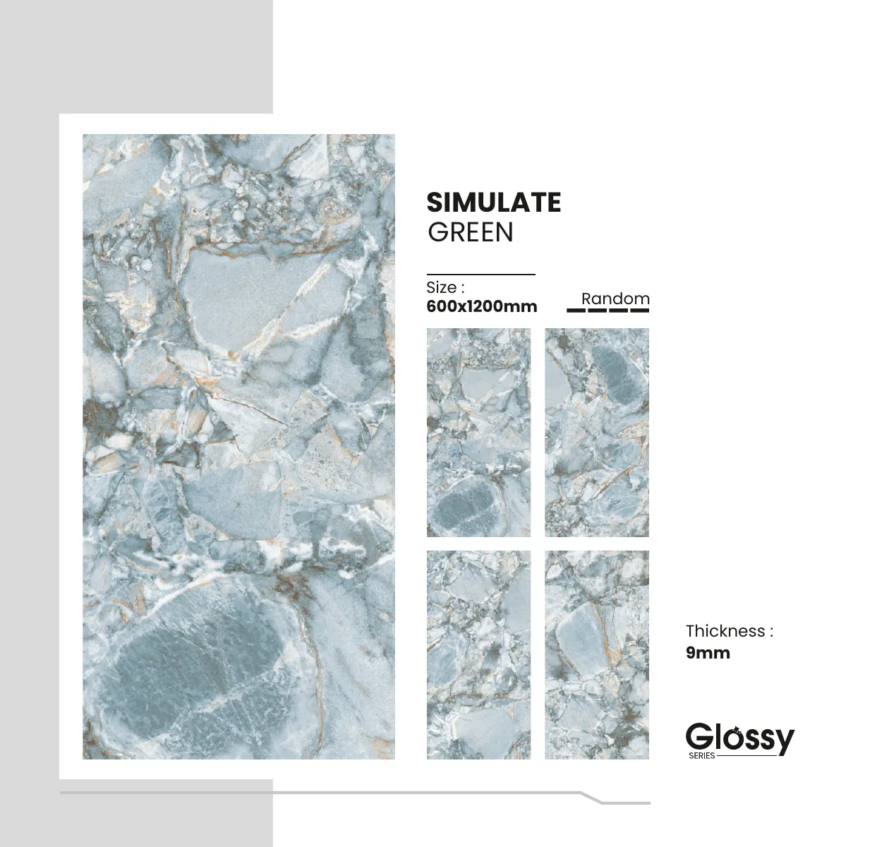 Glossy Series Catalogue - Design 152 - 600x1200mm Glossy