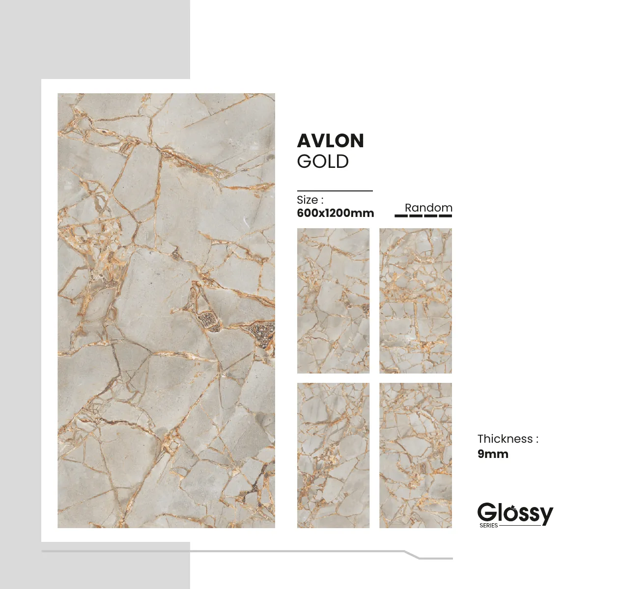 Glossy Series Catalogue - Design 19 - 600x1200mm Glossy
