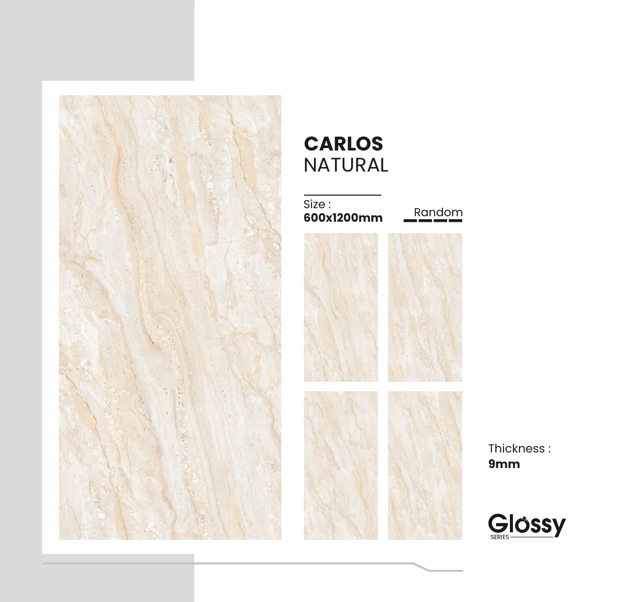 Glossy Series Catalogue - Design 43 - 600x1200mm Glossy