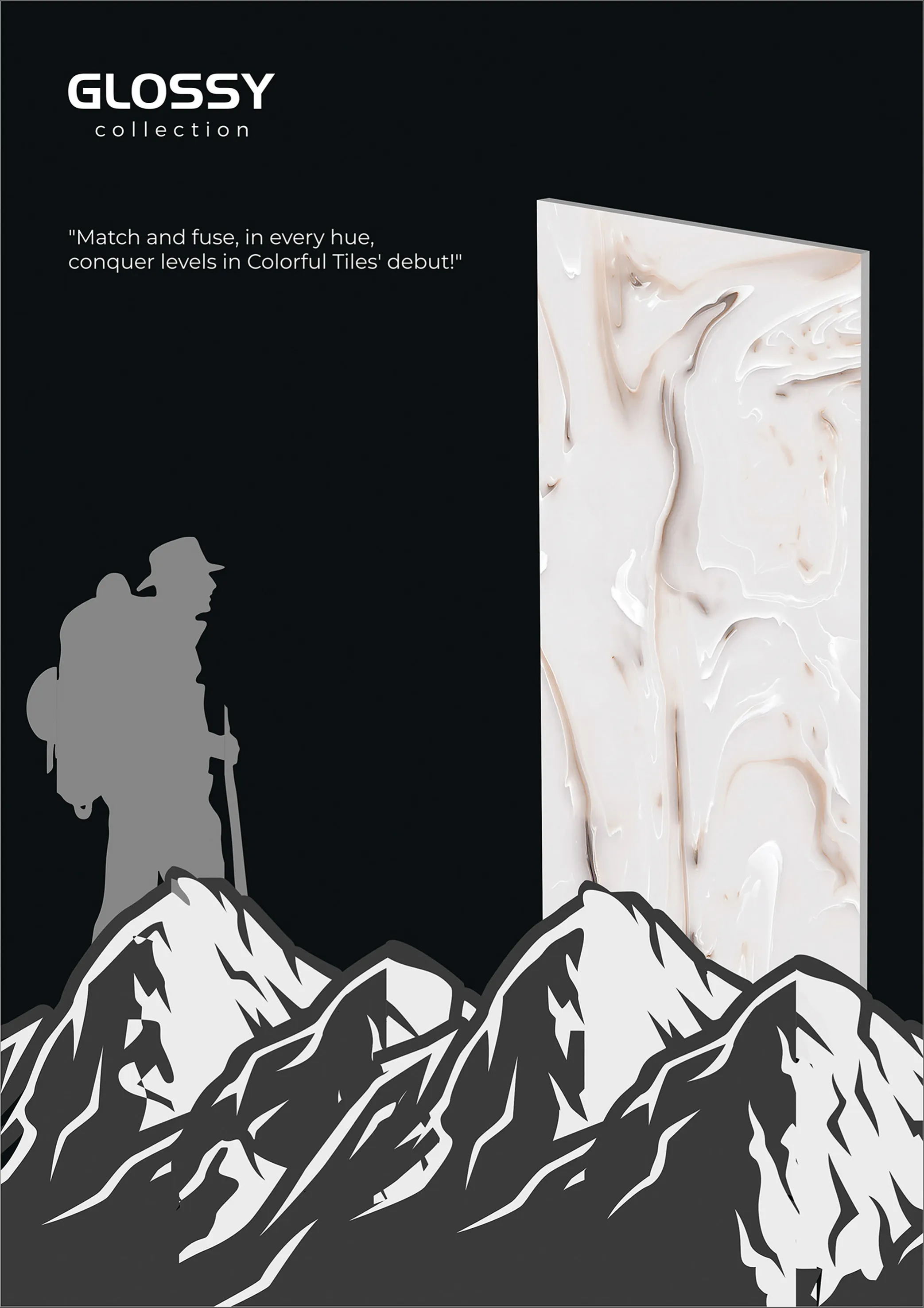GLOSSY VOL 1 - Design 2 - 600x1200mm Glossy