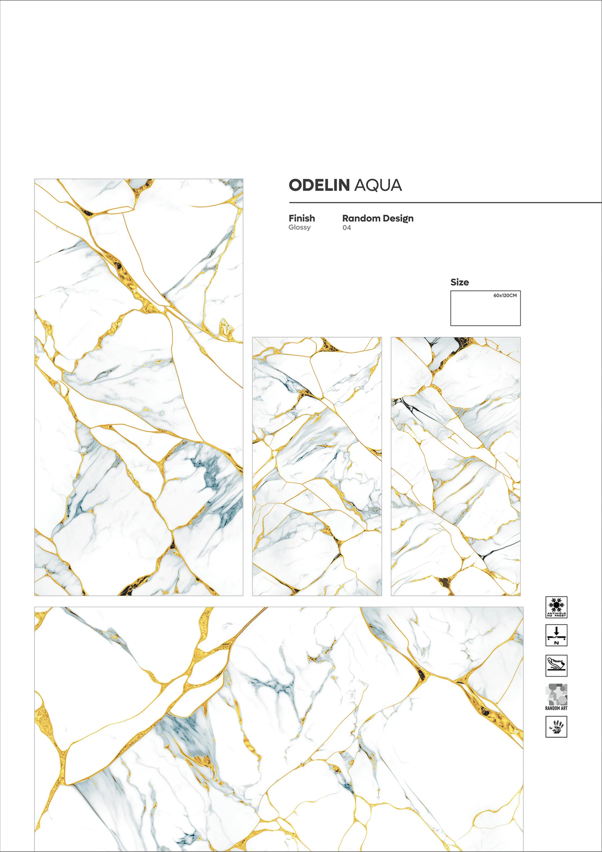 GOLDEN SERIES - Design 18 - 600x1200mm Golden