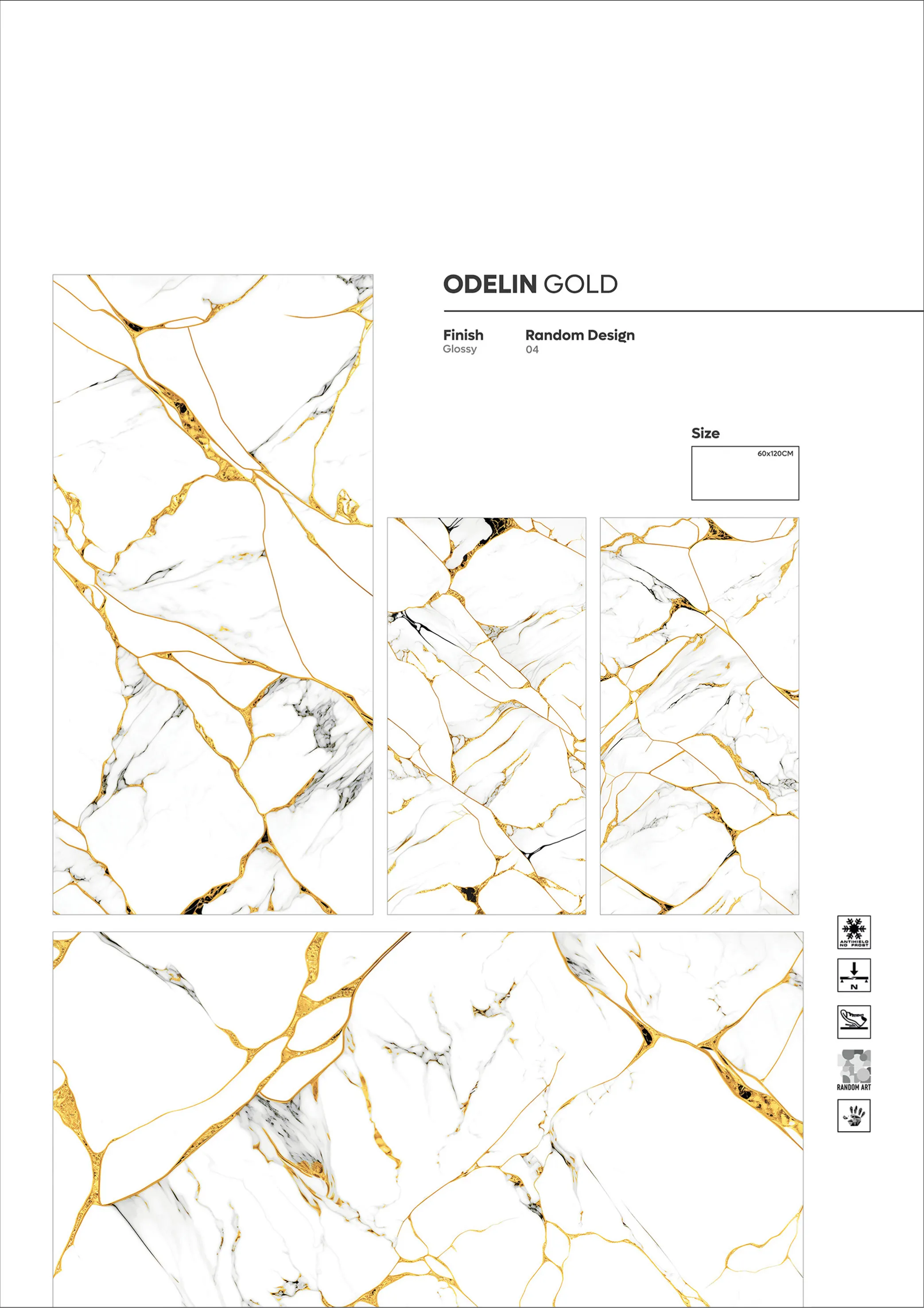 GOLDEN SERIES - Design 19 - 600x1200mm Golden