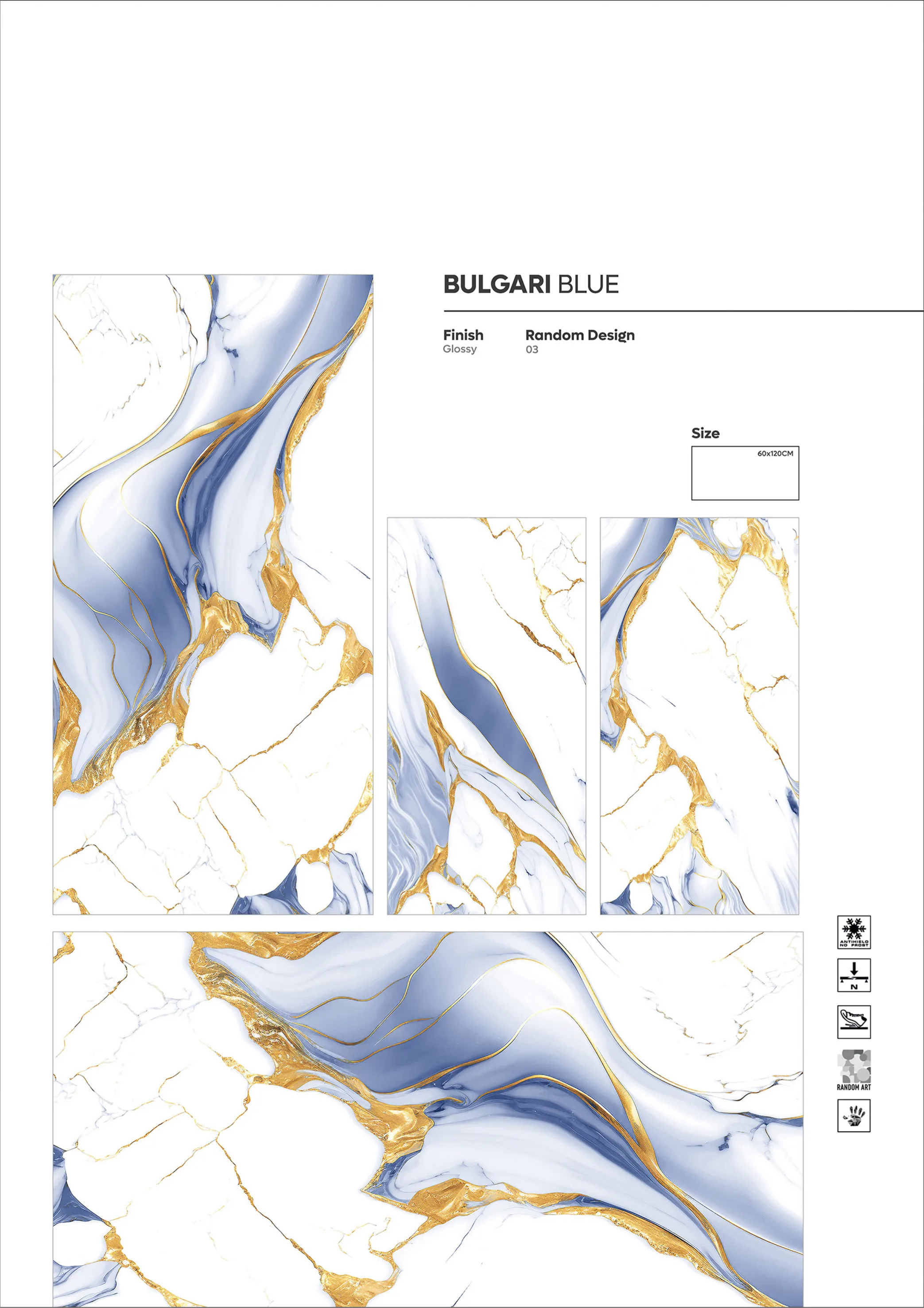 GOLDEN SERIES - Design 21 - 600x1200mm Golden