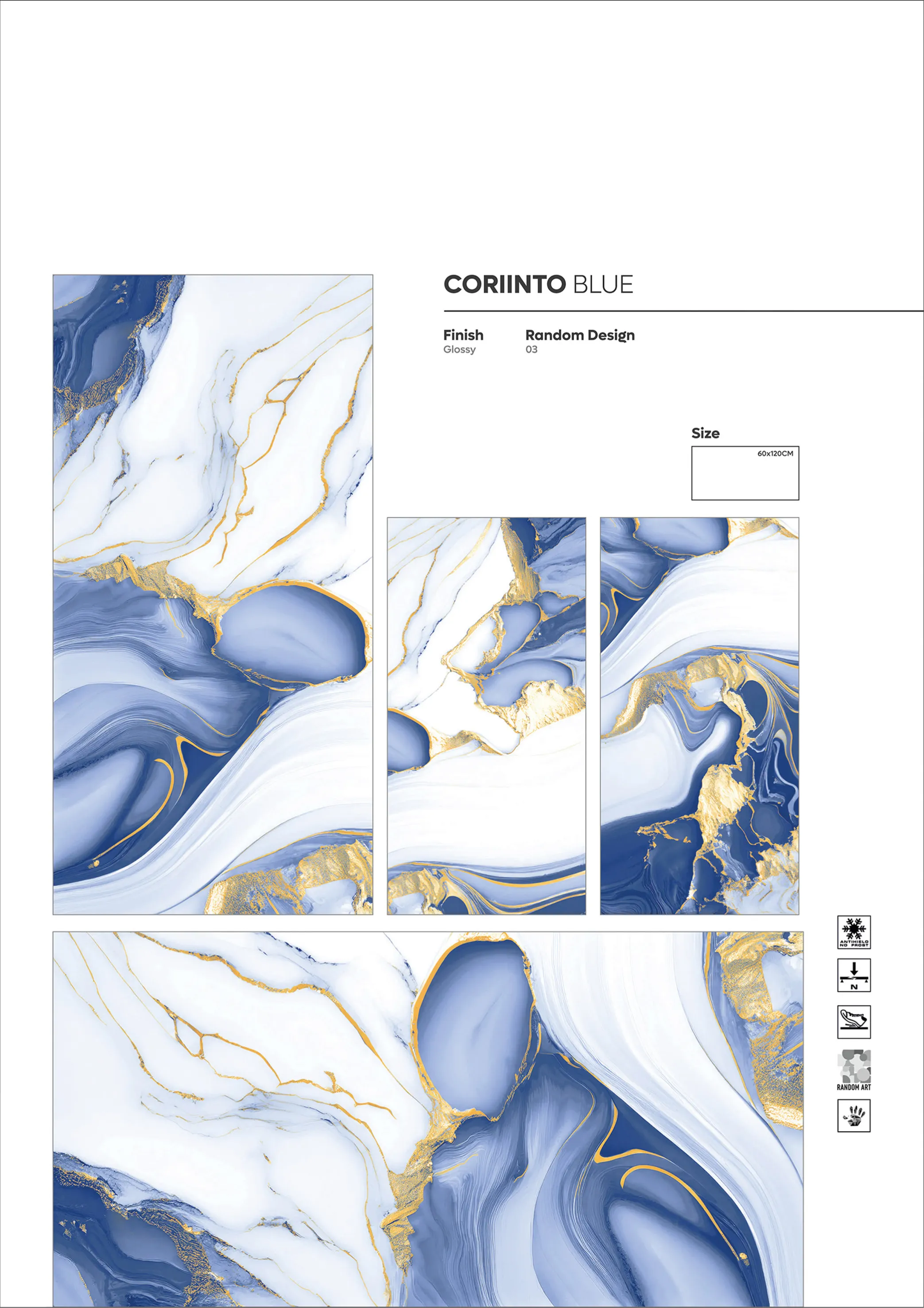 GOLDEN SERIES - Design 25 - 600x1200mm Golden