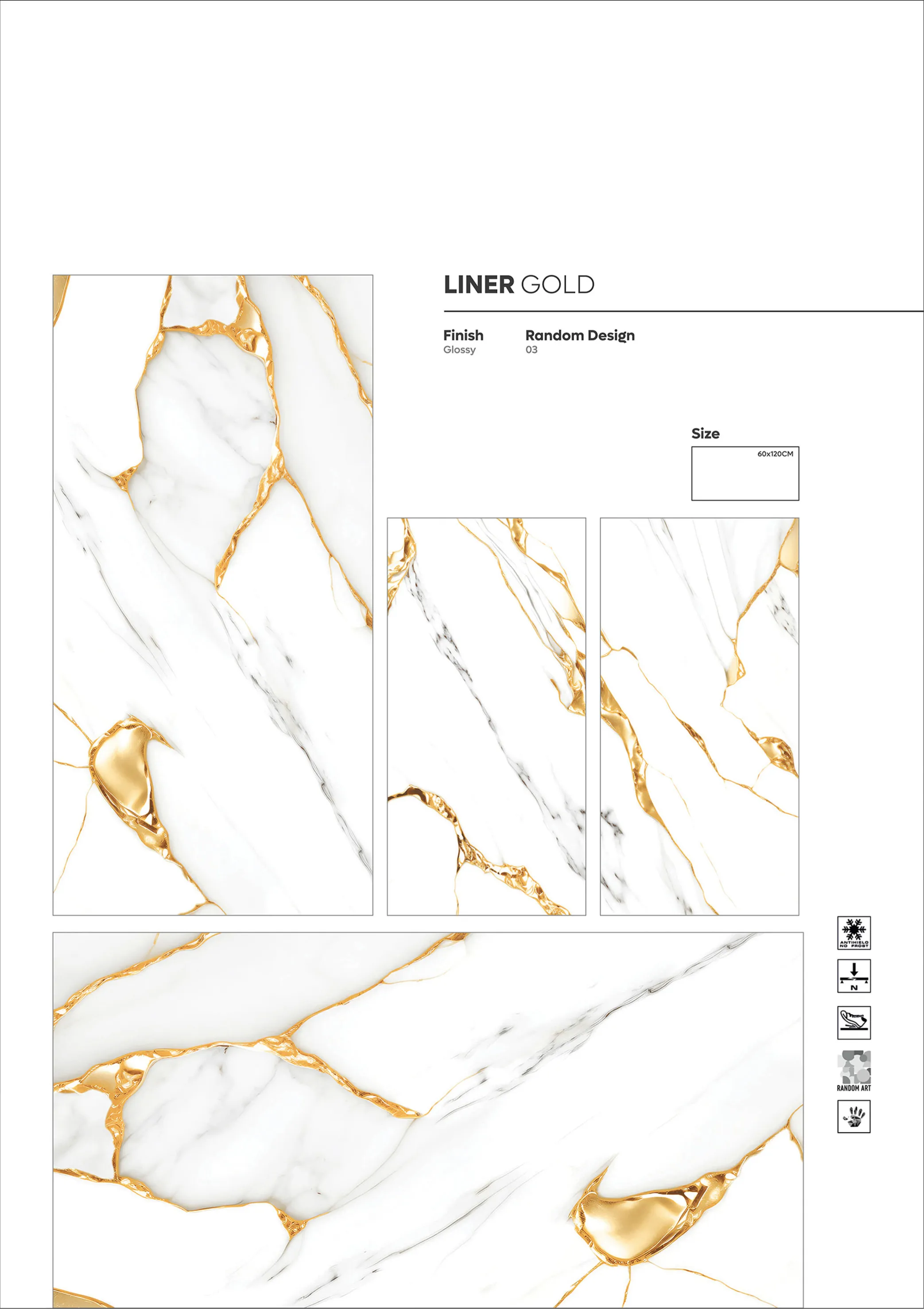 GOLDEN SERIES - Design 26 - 600x1200mm Golden