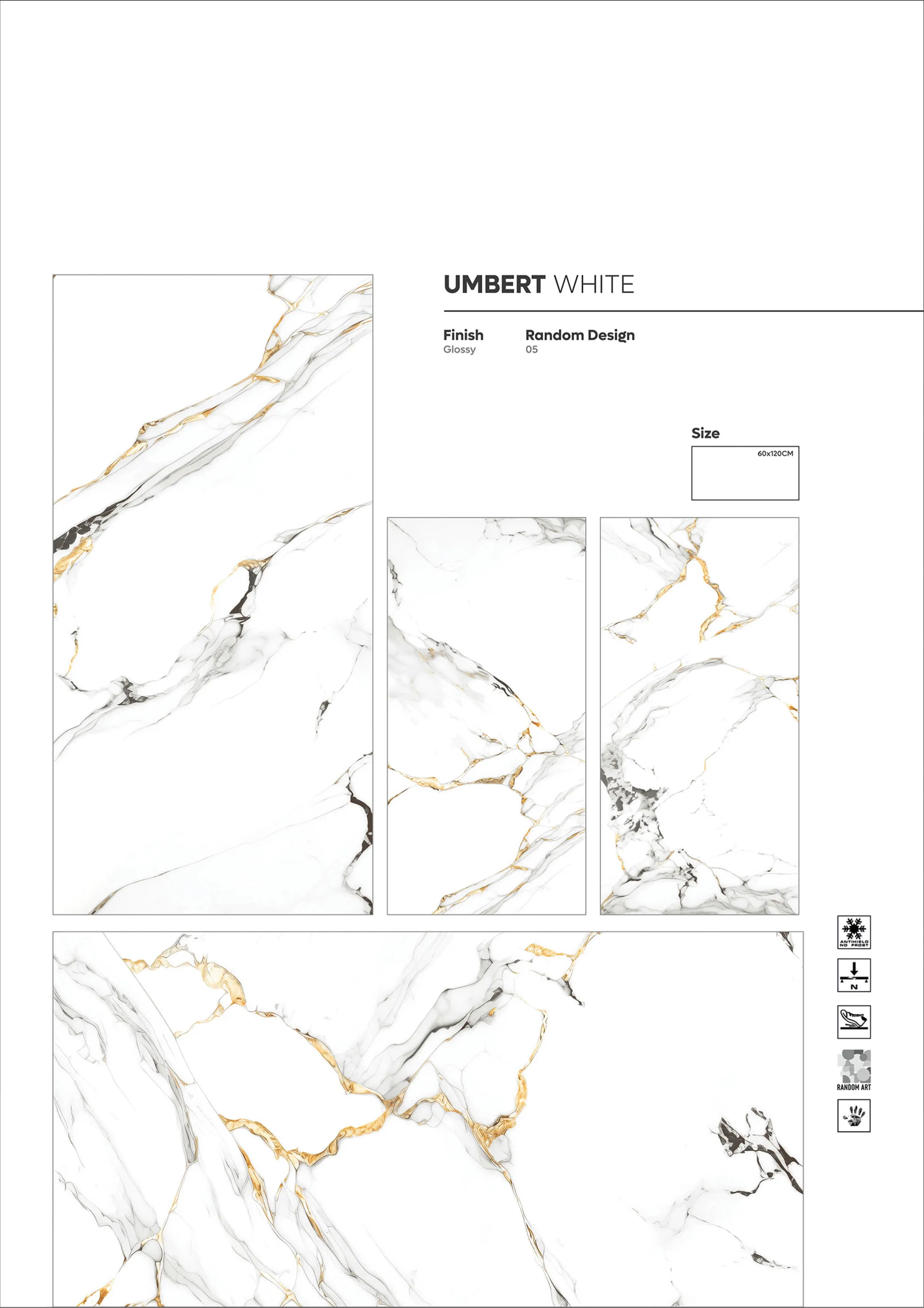 GOLDEN SERIES - Design 27 - 600x1200mm Golden