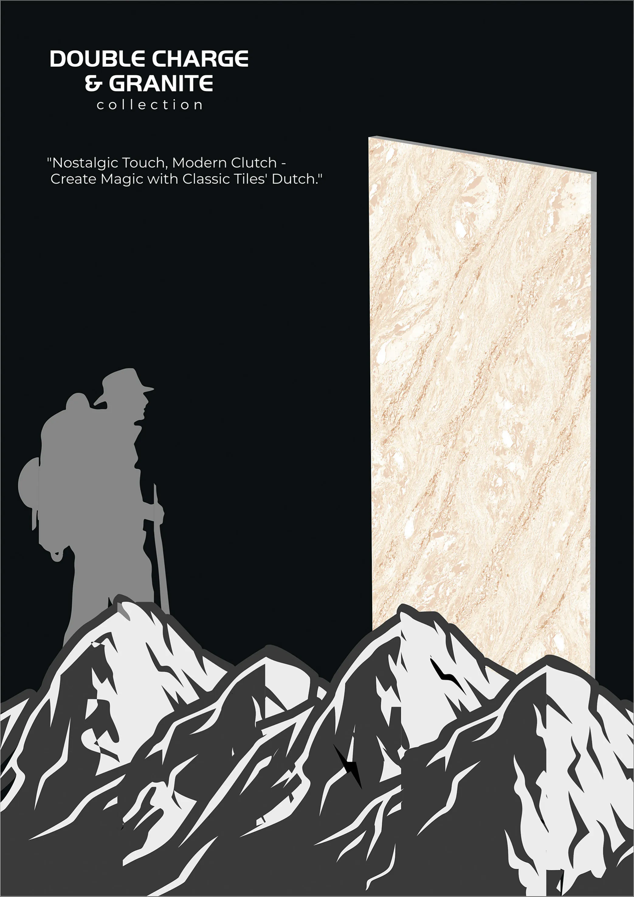 GRANITE AND DC COLLECTION - Design 2 - 600x1200mm Granite