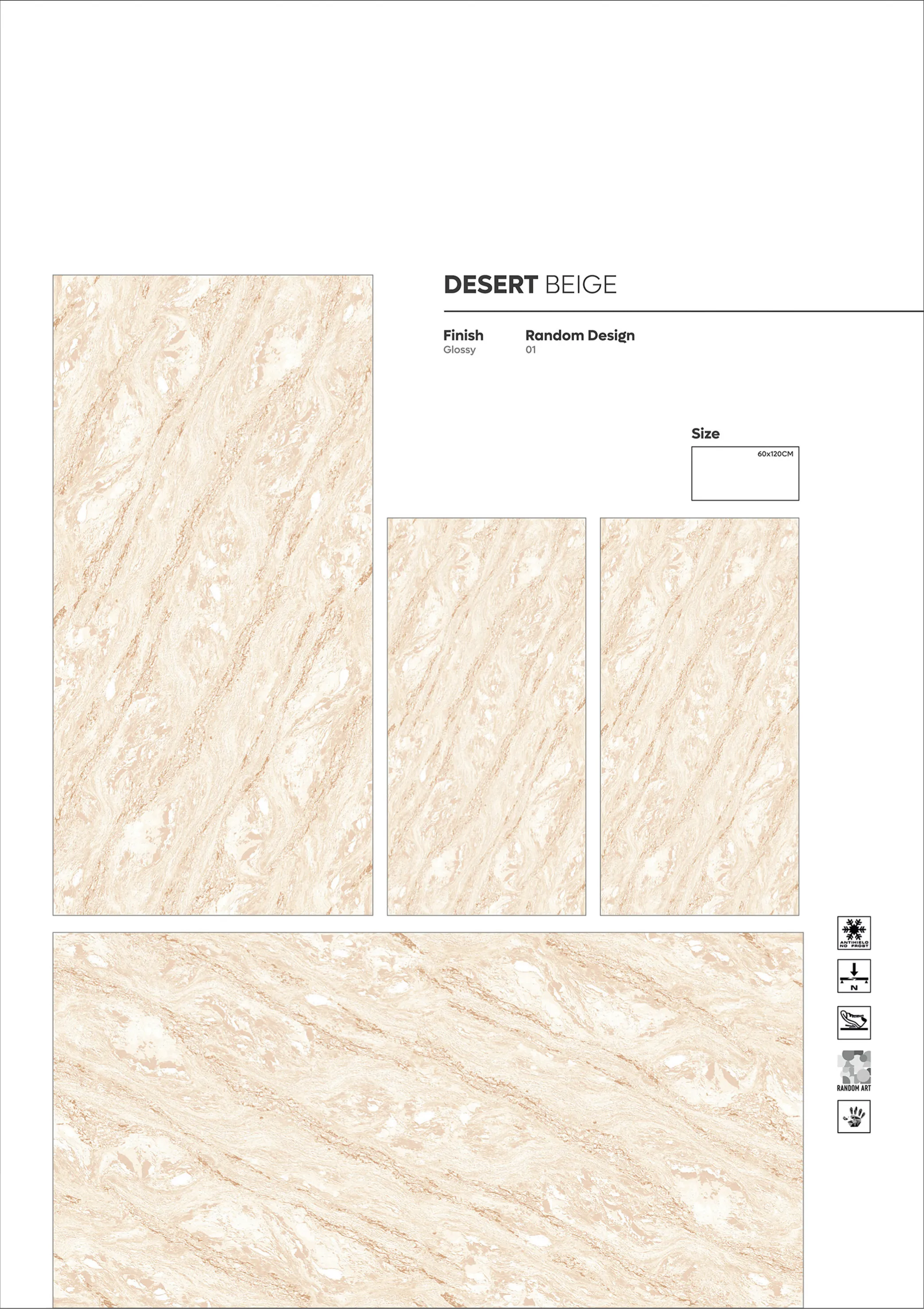 GRANITE AND DC COLLECTION - Design 10 - 600x1200mm Granite