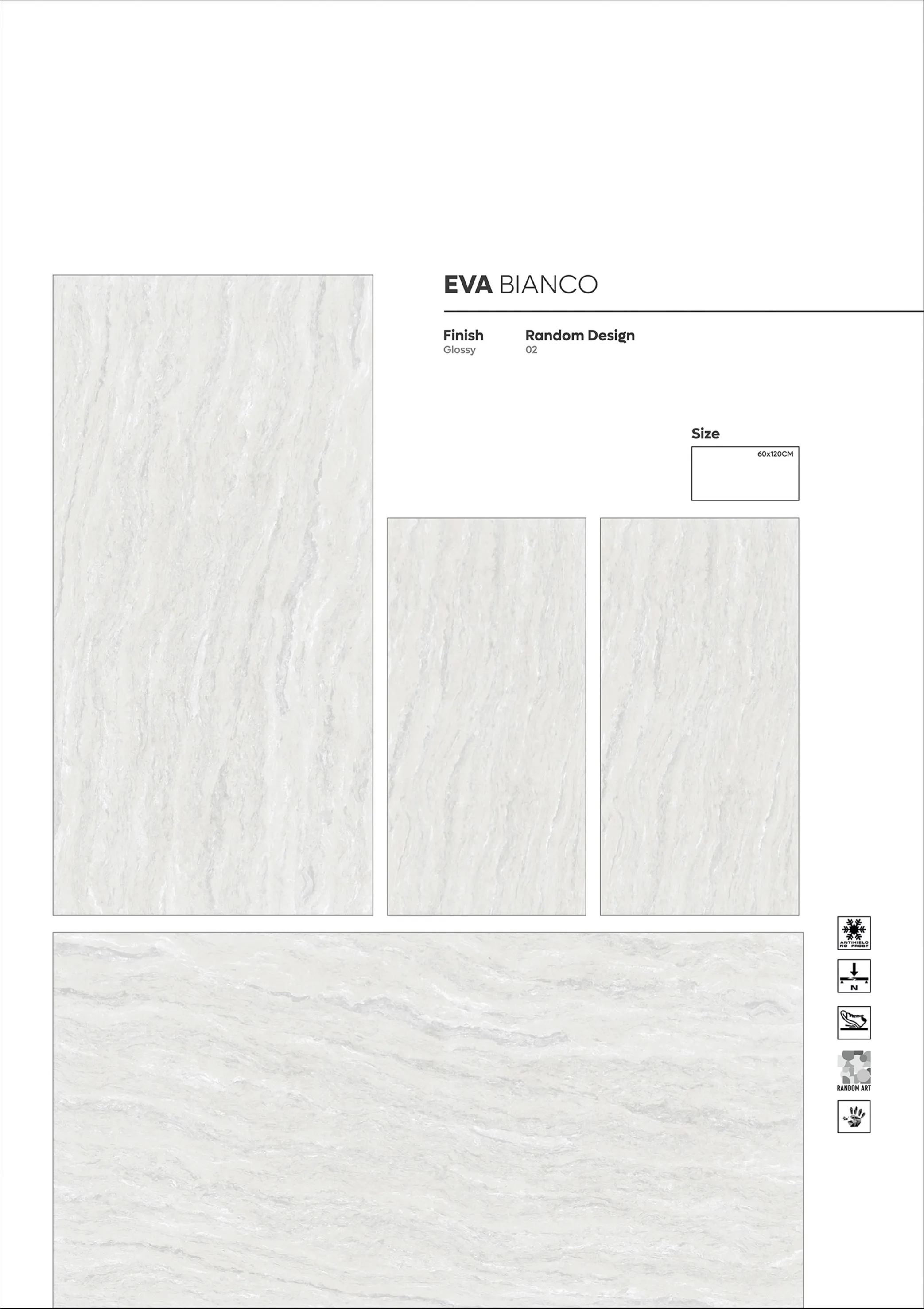 GRANITE AND DC COLLECTION - Design 11 - 600x1200mm Granite