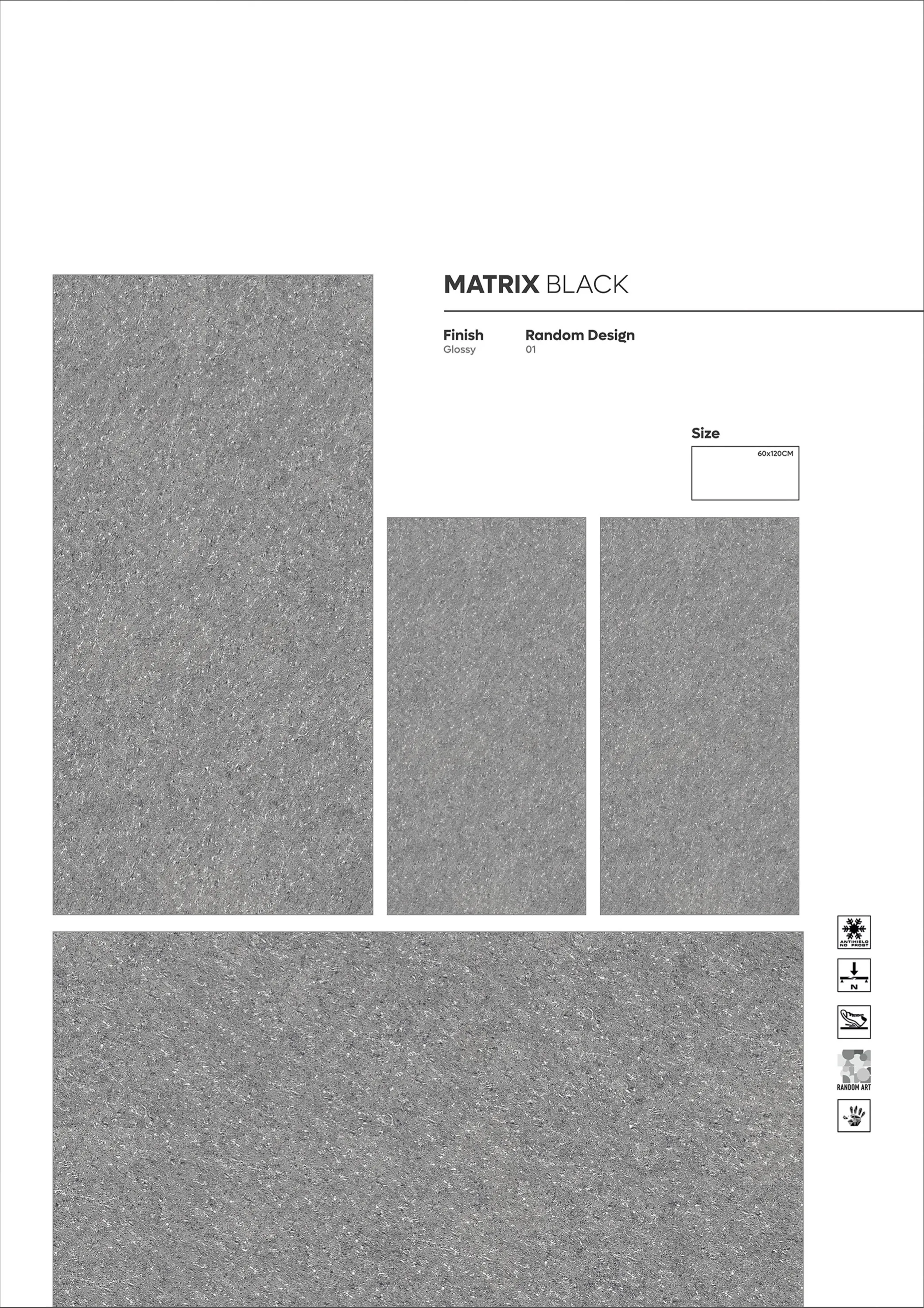 GRANITE AND DC COLLECTION - Design 16 - 600x1200mm Granite