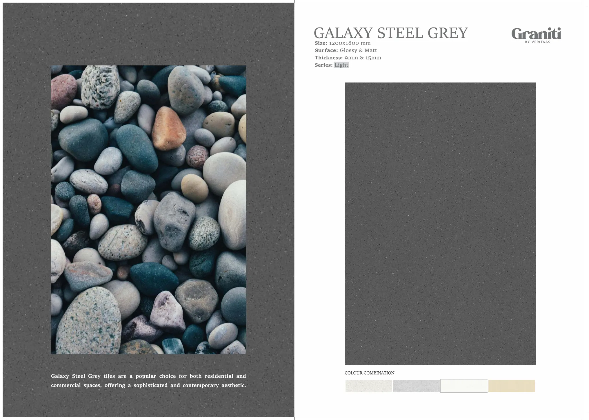 Graniti collection - Design 15 - 1200x1800mm Granite