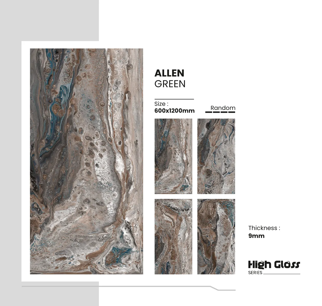 Highgloss Series Catalogue - Design 4 - 600x1200mm High Gloss