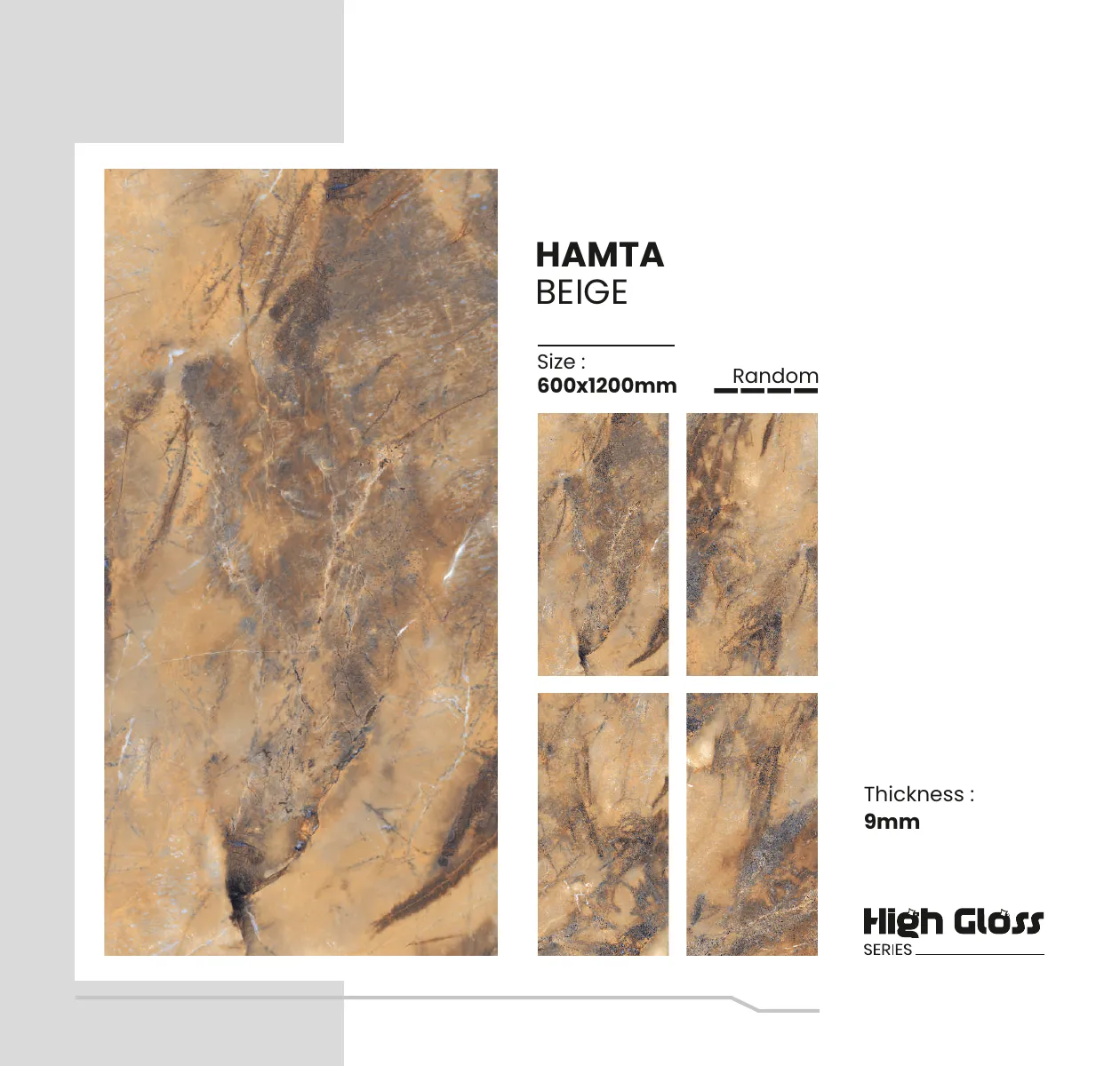 Highgloss Series Catalogue - Design 12 - 600x1200mm High Gloss