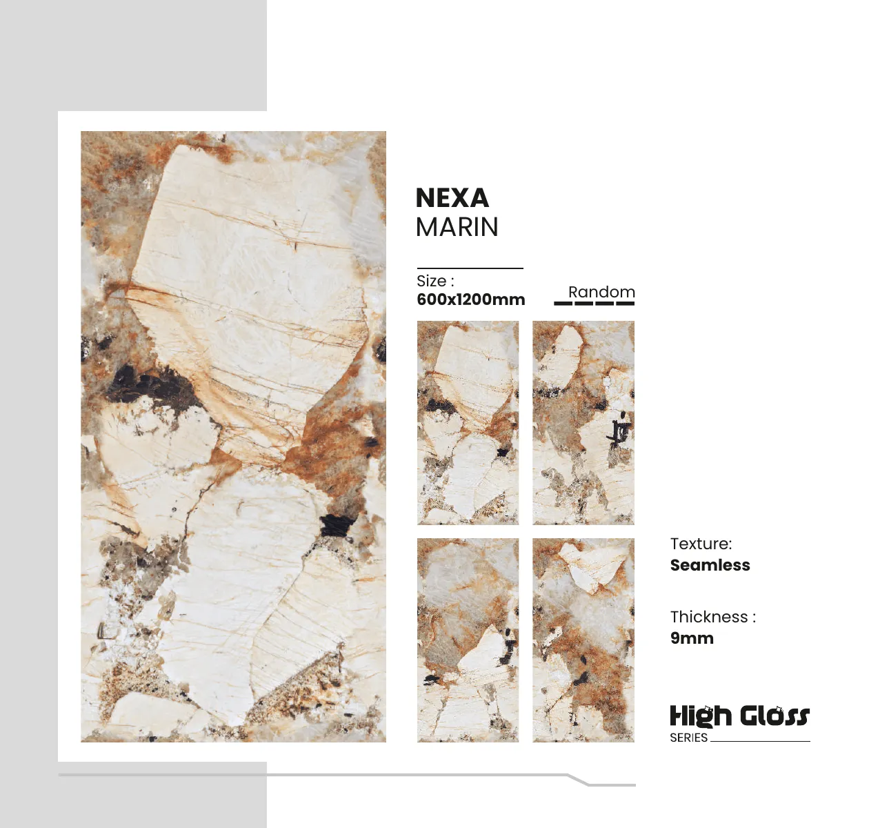 Highgloss Series Catalogue - Design 17 - 600x1200mm High Gloss