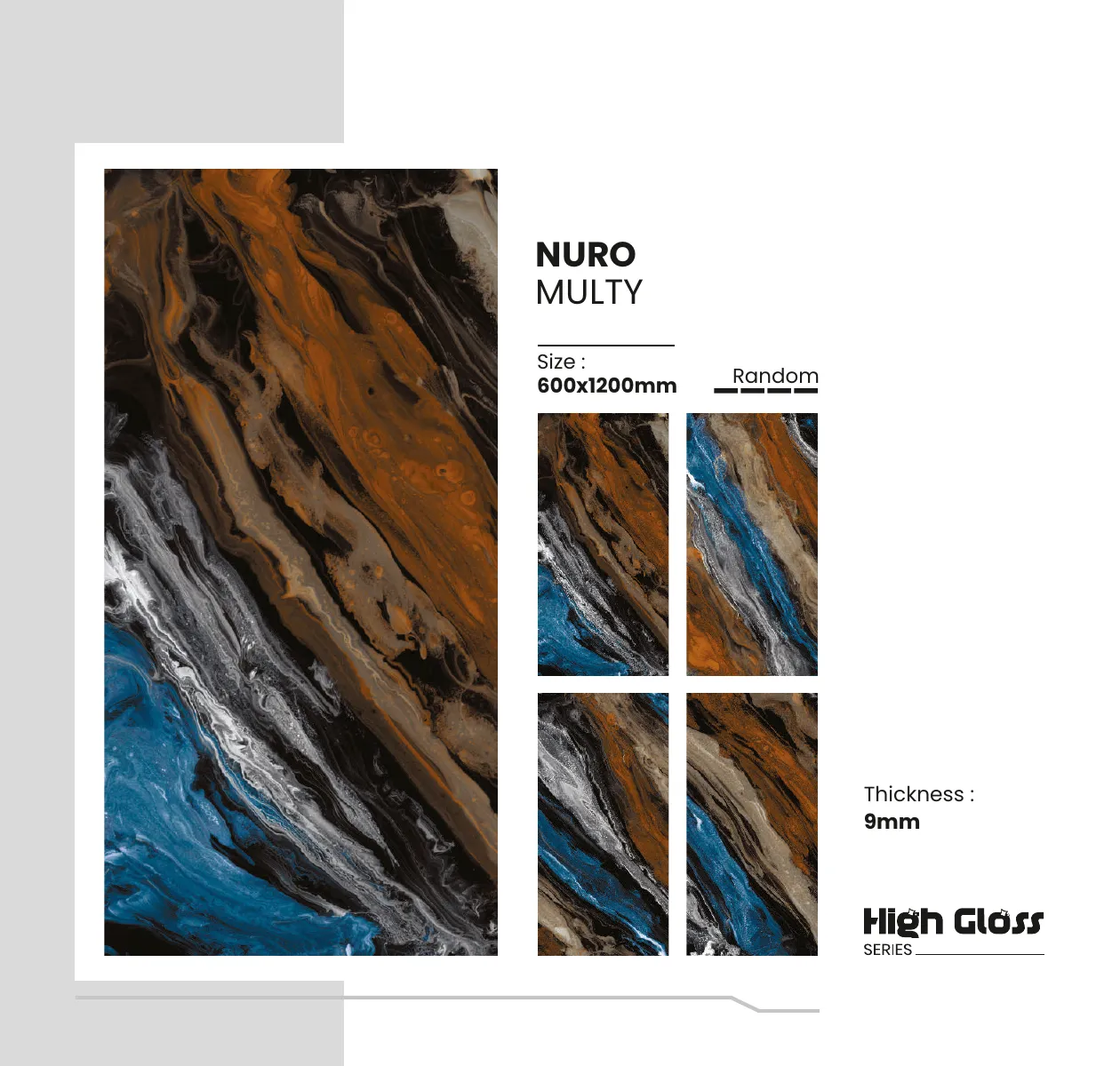 Highgloss Series Catalogue - Design 18 - 600x1200mm High Gloss