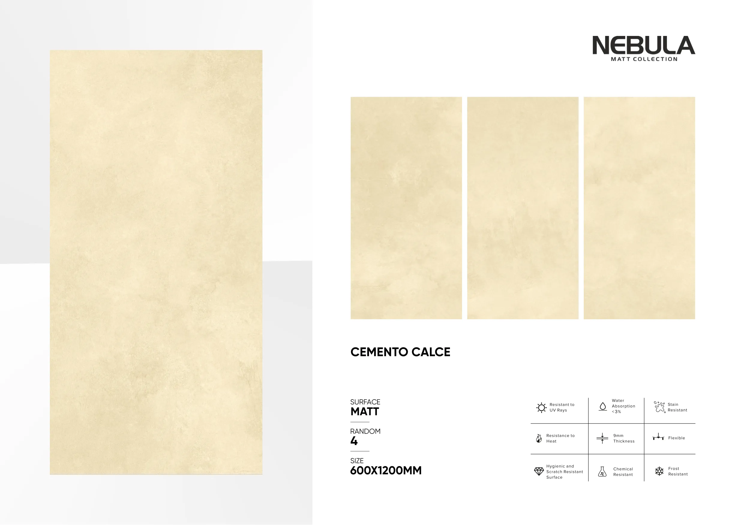600x1200mm, MATT NEBULA - Design 13 - 600x1200mm Matt
